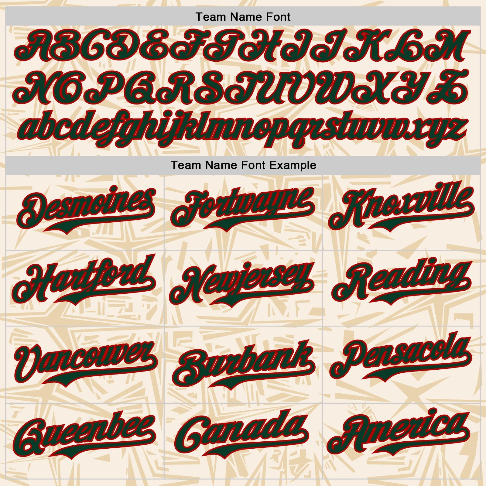 Custom Cream Green-Red Geometric Cyber Starburst Authentic Baseball Jersey view 4