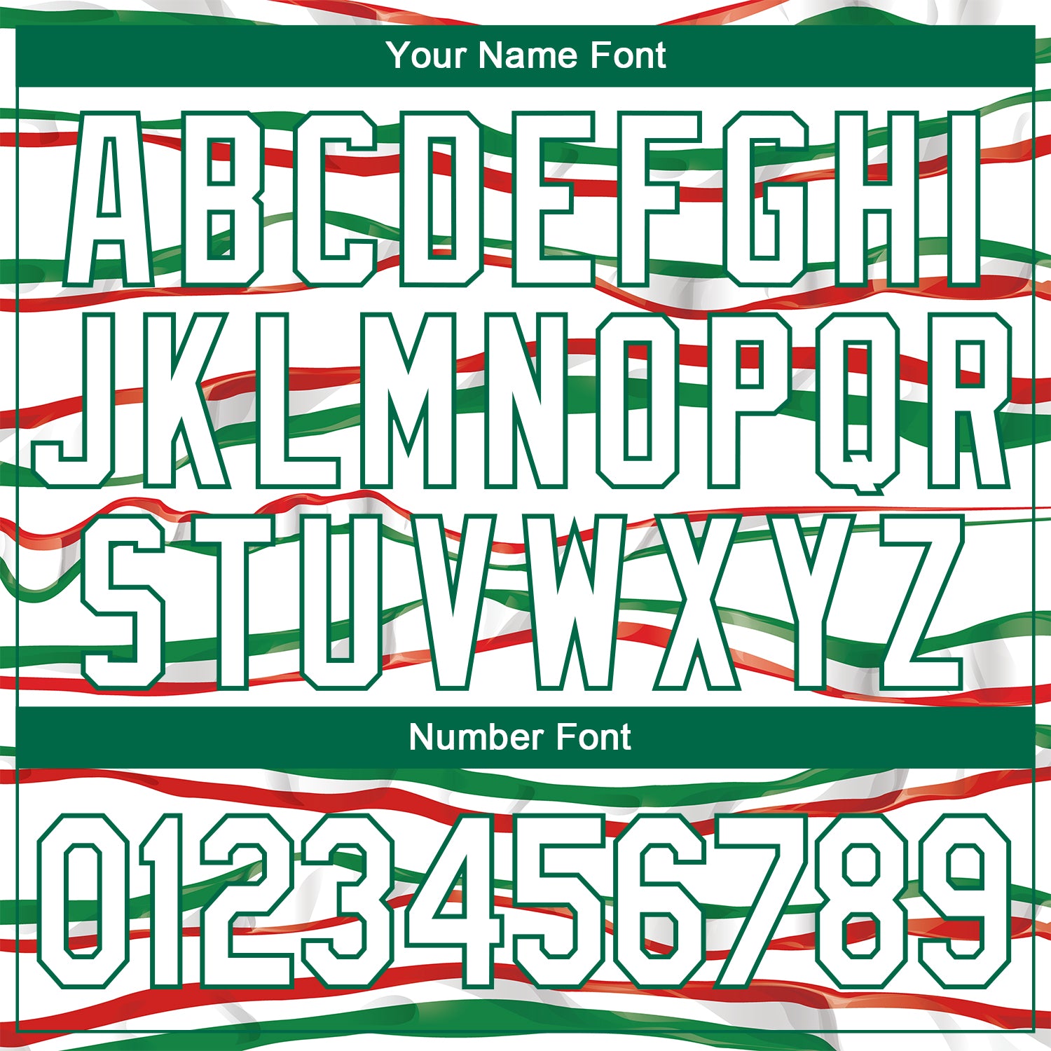 Custom White Kelly Green-Red 3D Mexico Performance T-Shirt view 4