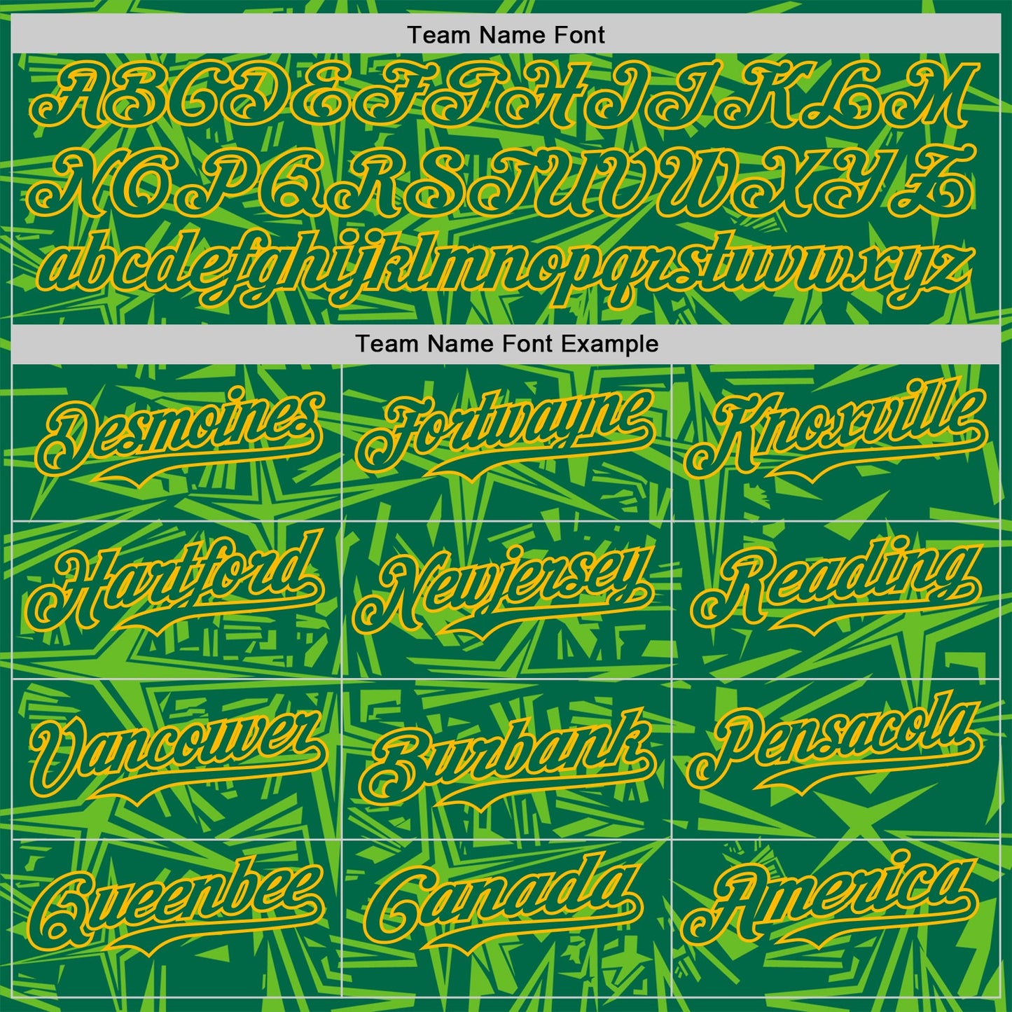 Custom Kelly Green Aurora Green-Gold Geometric Cyber Starburst Authentic Baseball Jersey view 4