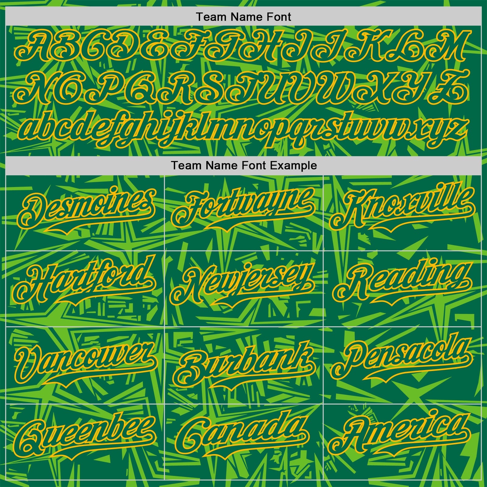 Custom Kelly Green Aurora Green-Gold Geometric Cyber Starburst Authentic Baseball Jersey view 4