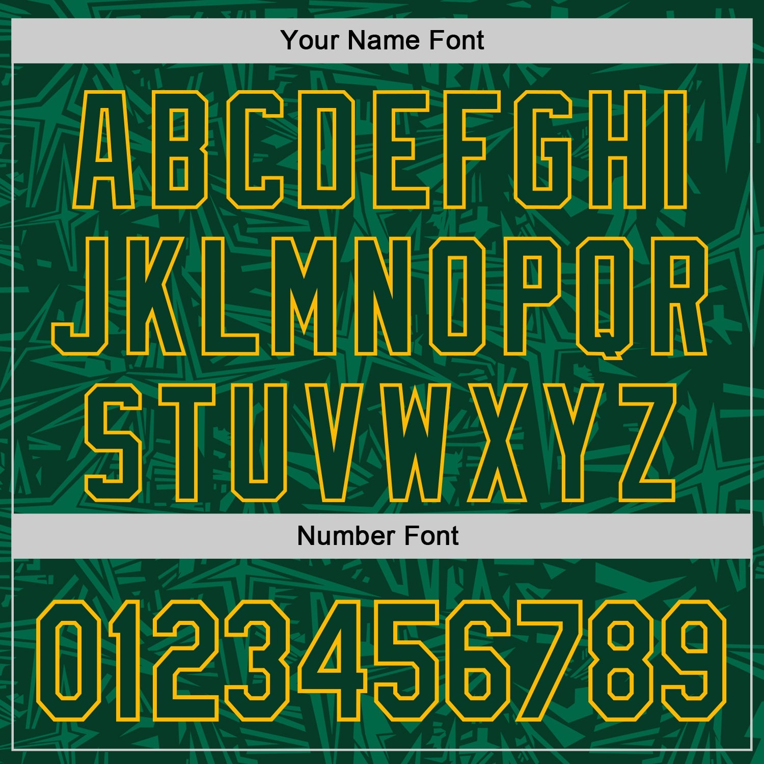 Custom Green-Gold Geometric Cyber Starburst Authentic Baseball Jersey view 5