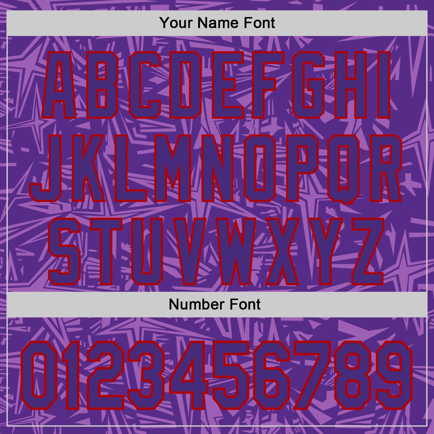 Custom Purple Medium Purple-Red Geometric Cyber Starburst Authentic Baseball Jersey view 5