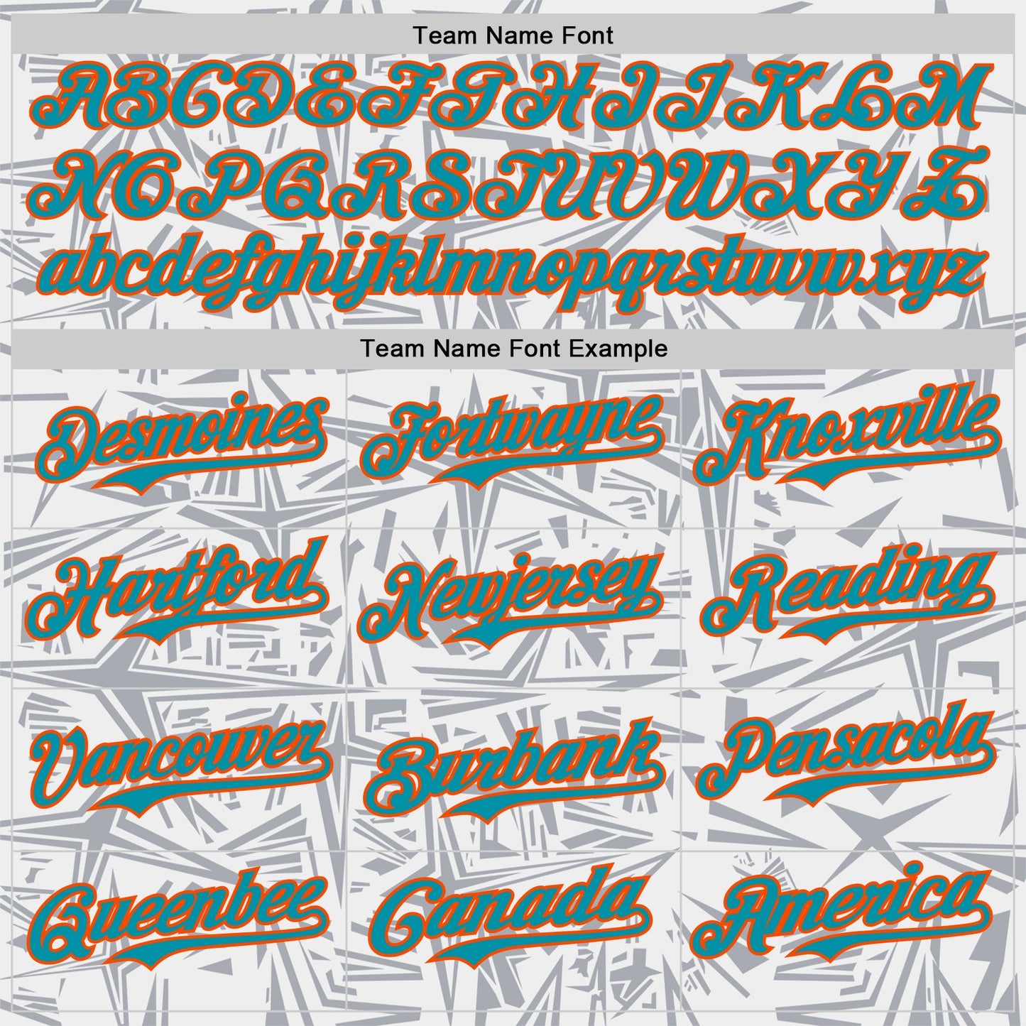 Custom White Teal Gray-Orange Geometric Cyber Starburst Authentic Baseball Jersey view 4