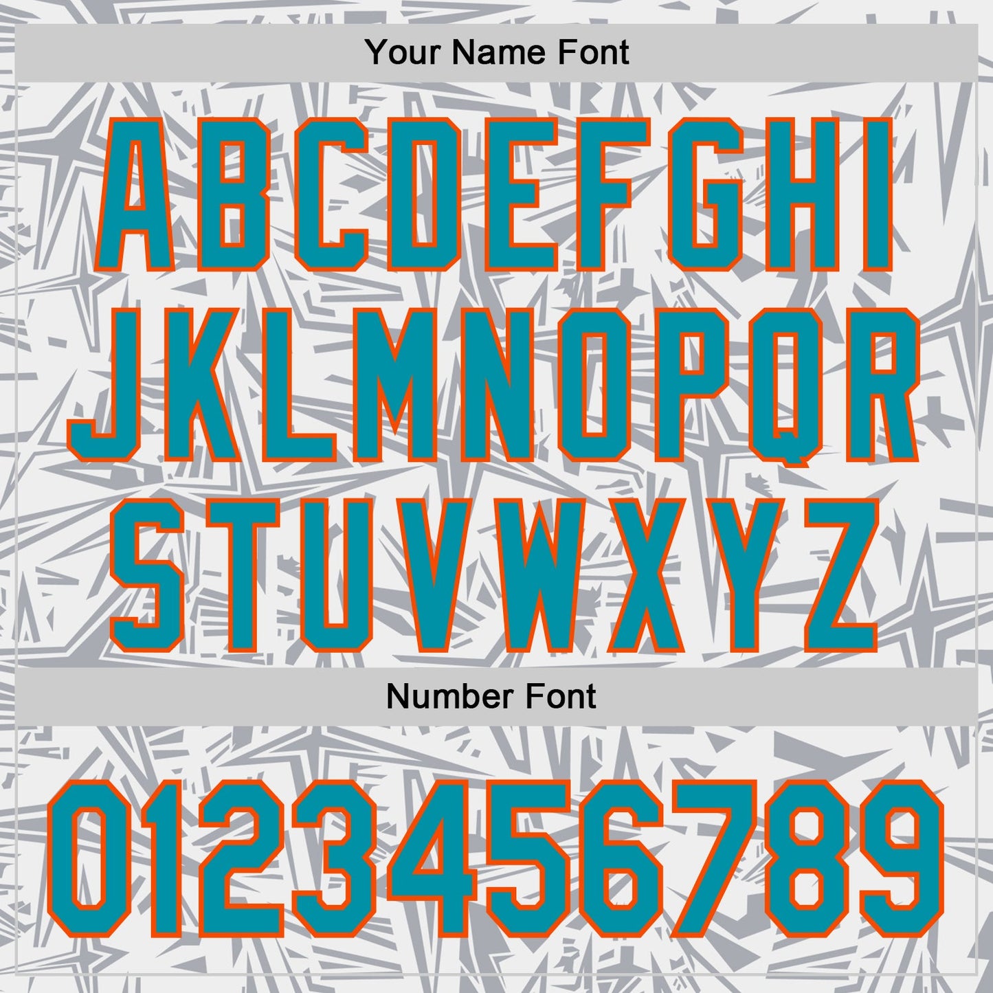Custom White Teal Gray-Orange Geometric Cyber Starburst Authentic Baseball Jersey view 5