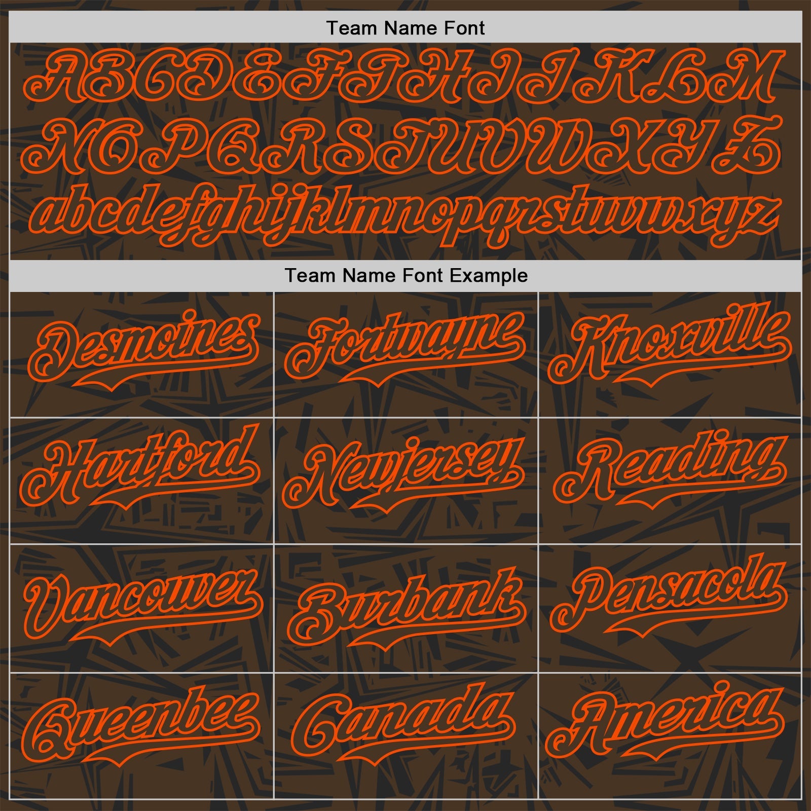 Custom Brown Black-Orange Geometric Cyber Starburst Authentic Baseball Jersey view 4