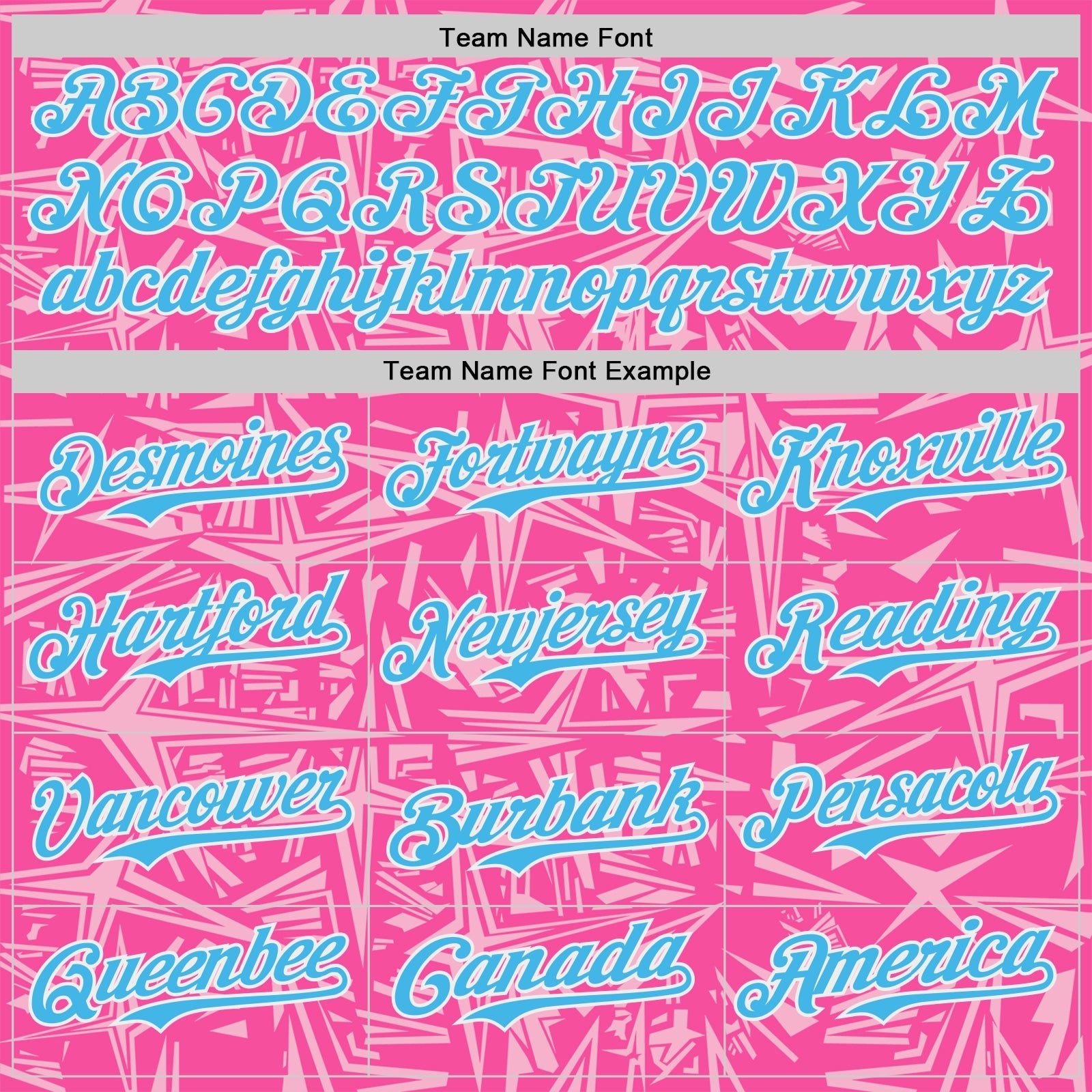 Custom Pink Sky Blue Light Pink-White Geometric Cyber Starburst Authentic Baseball Jersey view 4