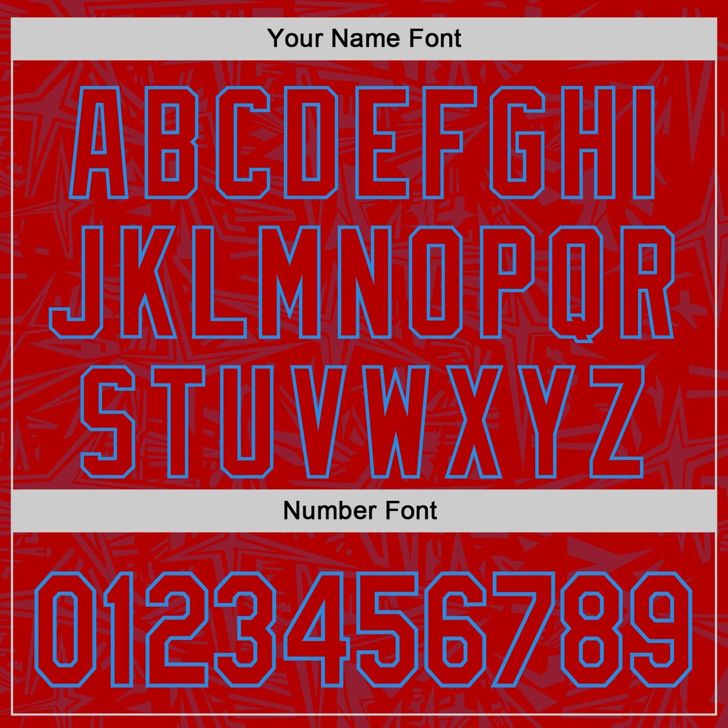 Custom Red-Electric Blue Geometric Cyber Starburst Authentic Baseball Jersey view 5