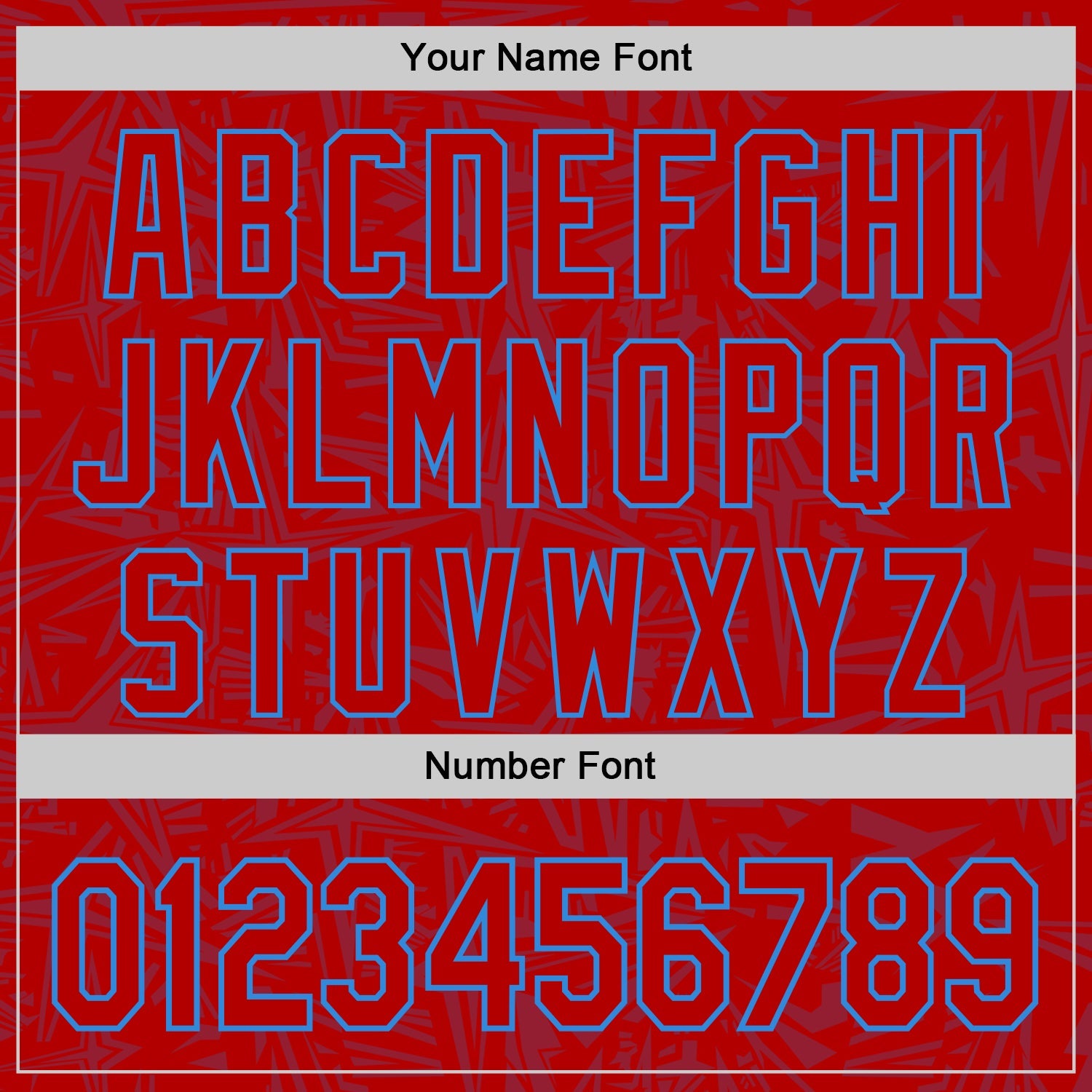 Custom Red-Electric Blue Geometric Cyber Starburst Authentic Baseball Jersey view 5