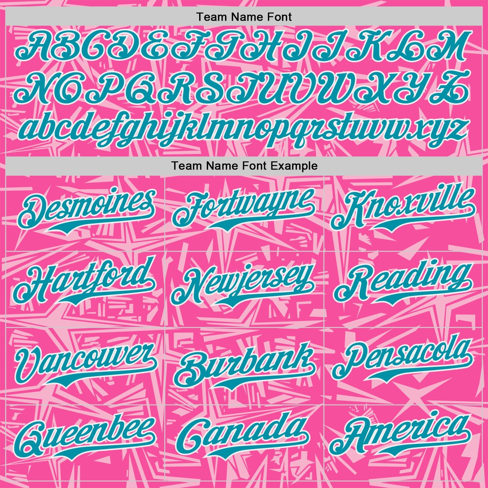 Custom Pink Teal Light Pink-White Geometric Cyber Starburst Authentic Baseball Jersey view 4