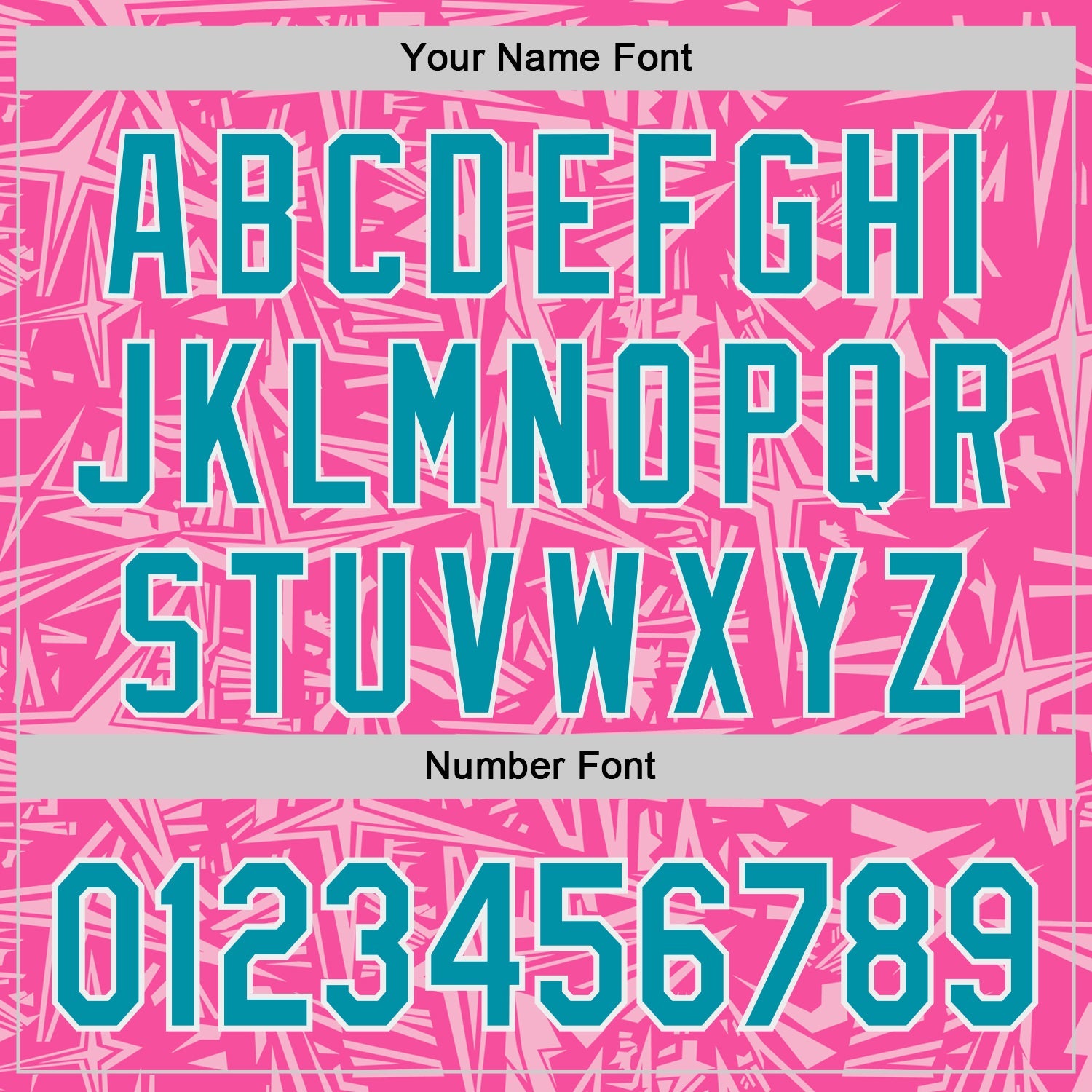 Custom Pink Teal Light Pink-White Geometric Cyber Starburst Authentic Baseball Jersey view 5
