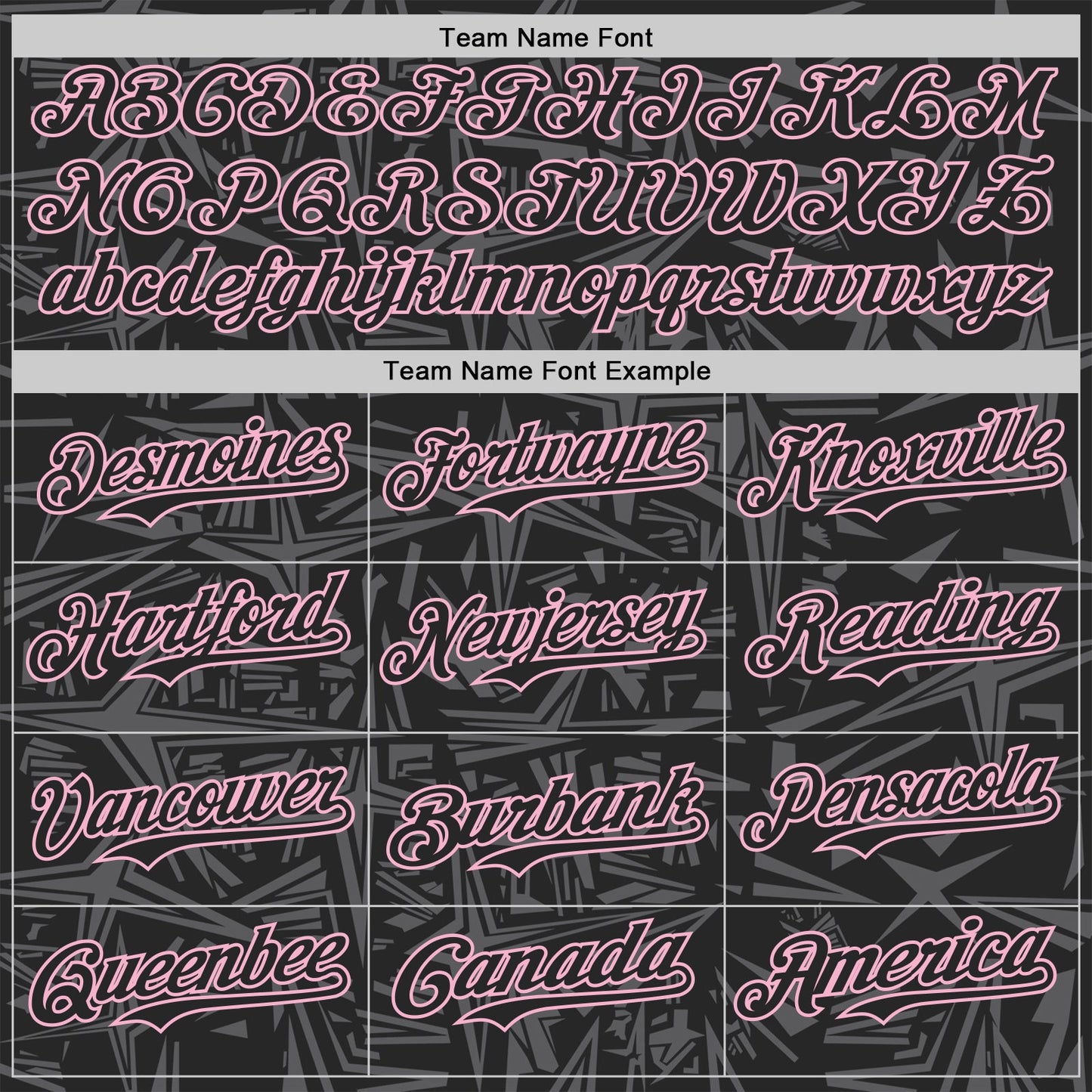 Custom Black Steel Gray-Light Pink Geometric Cyber Starburst Authentic Baseball Jersey view 4