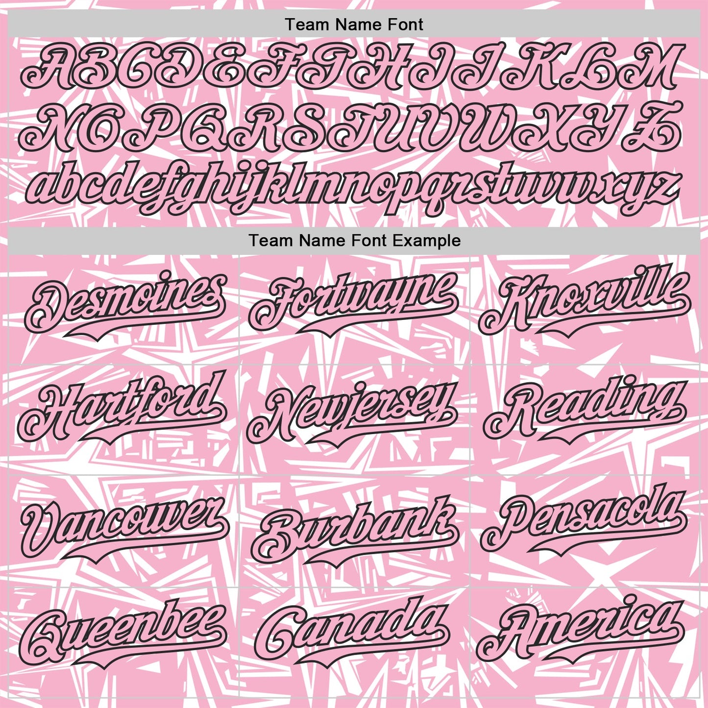 Custom Light Pink White-Black Geometric Cyber Starburst Authentic Baseball Jersey view 4