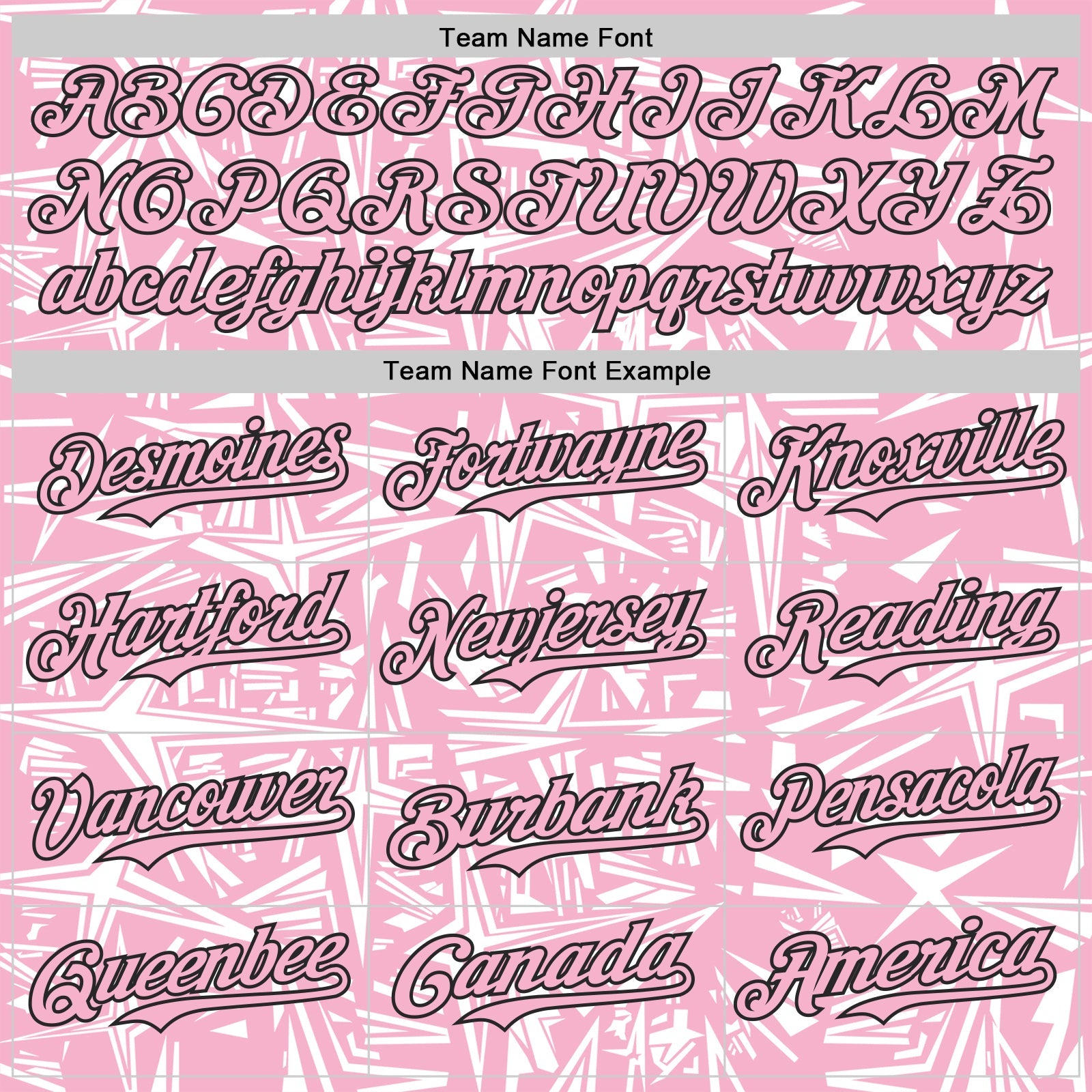 Custom Light Pink White-Black Geometric Cyber Starburst Authentic Baseball Jersey view 4