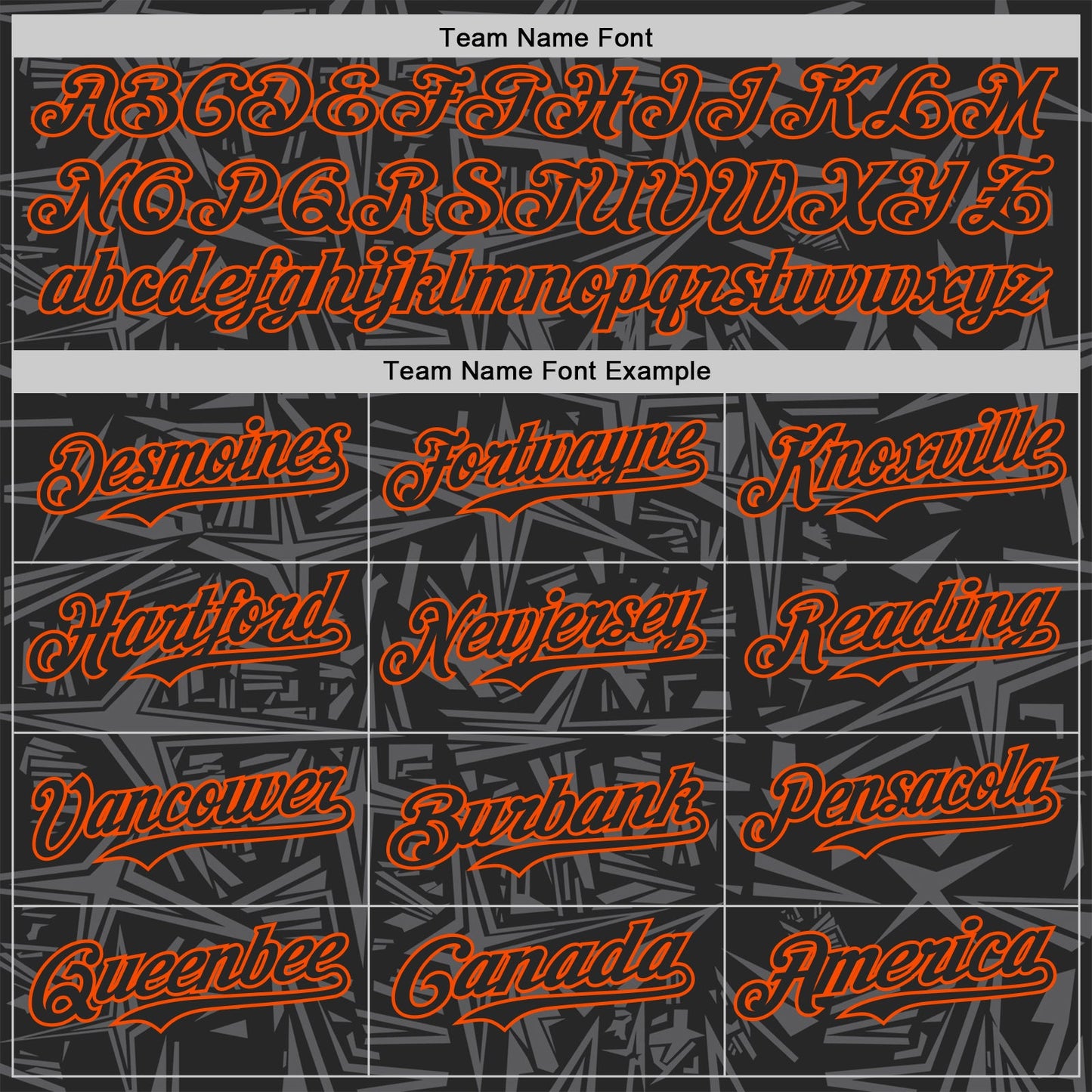 Custom Black Steel Gray-Orange Geometric Cyber Starburst Authentic Baseball Jersey view 4