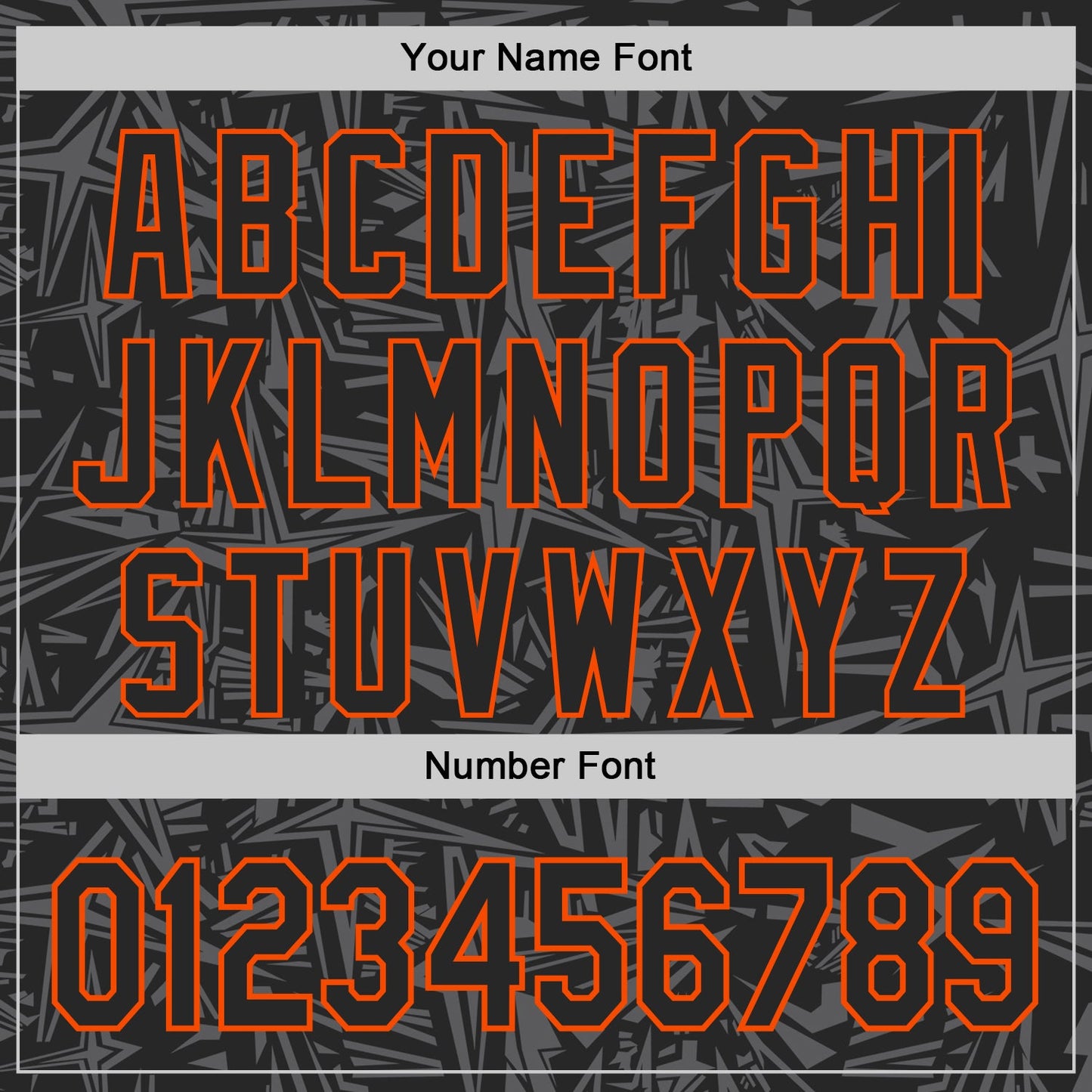 Custom Black Steel Gray-Orange Geometric Cyber Starburst Authentic Baseball Jersey view 5