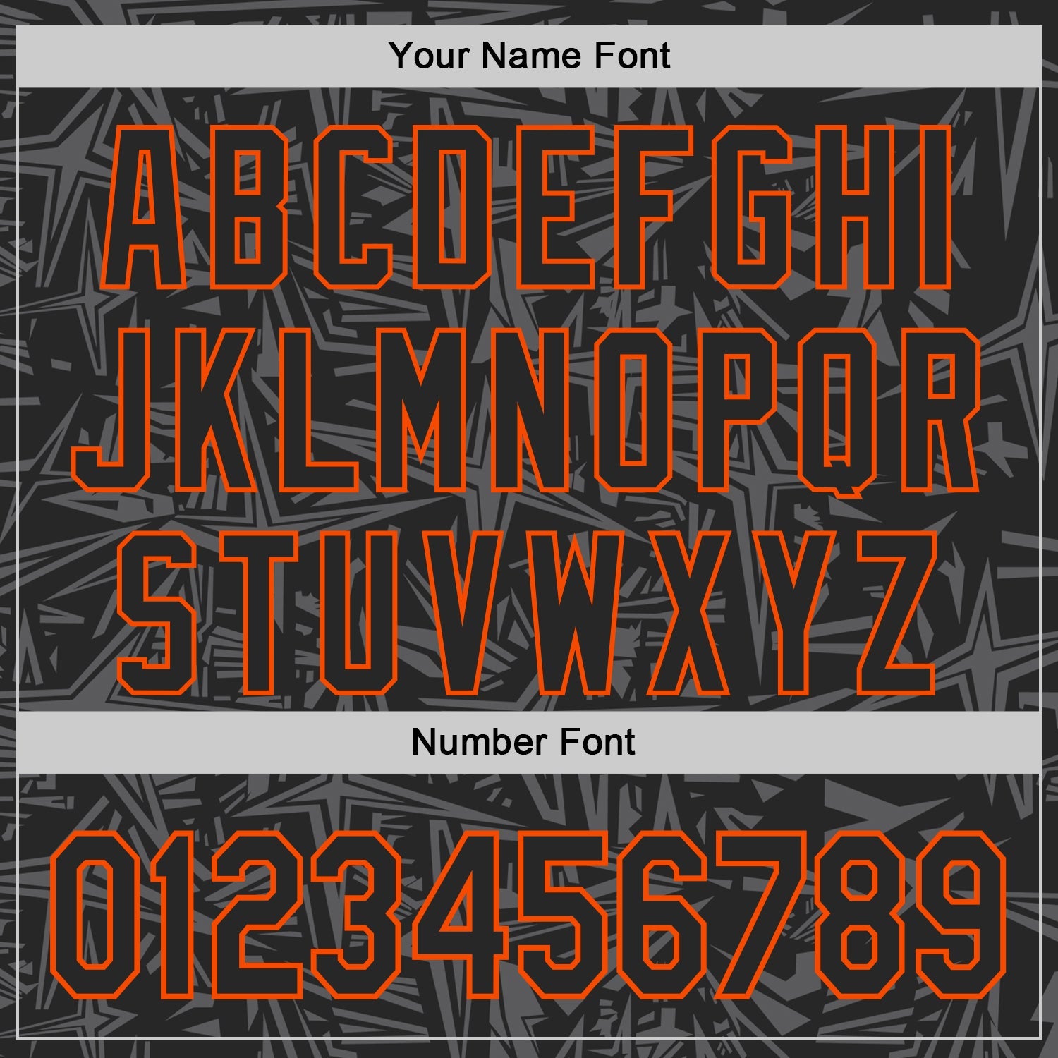 Custom Black Steel Gray-Orange Geometric Cyber Starburst Authentic Baseball Jersey view 5