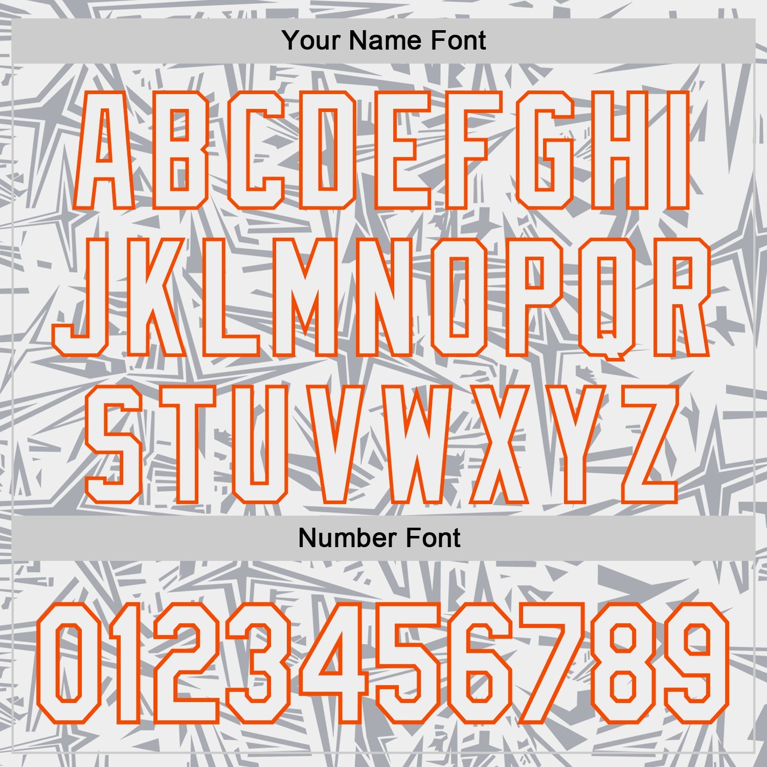 Custom White Gray-Orange Geometric Cyber Starburst Authentic Baseball Jersey view 5