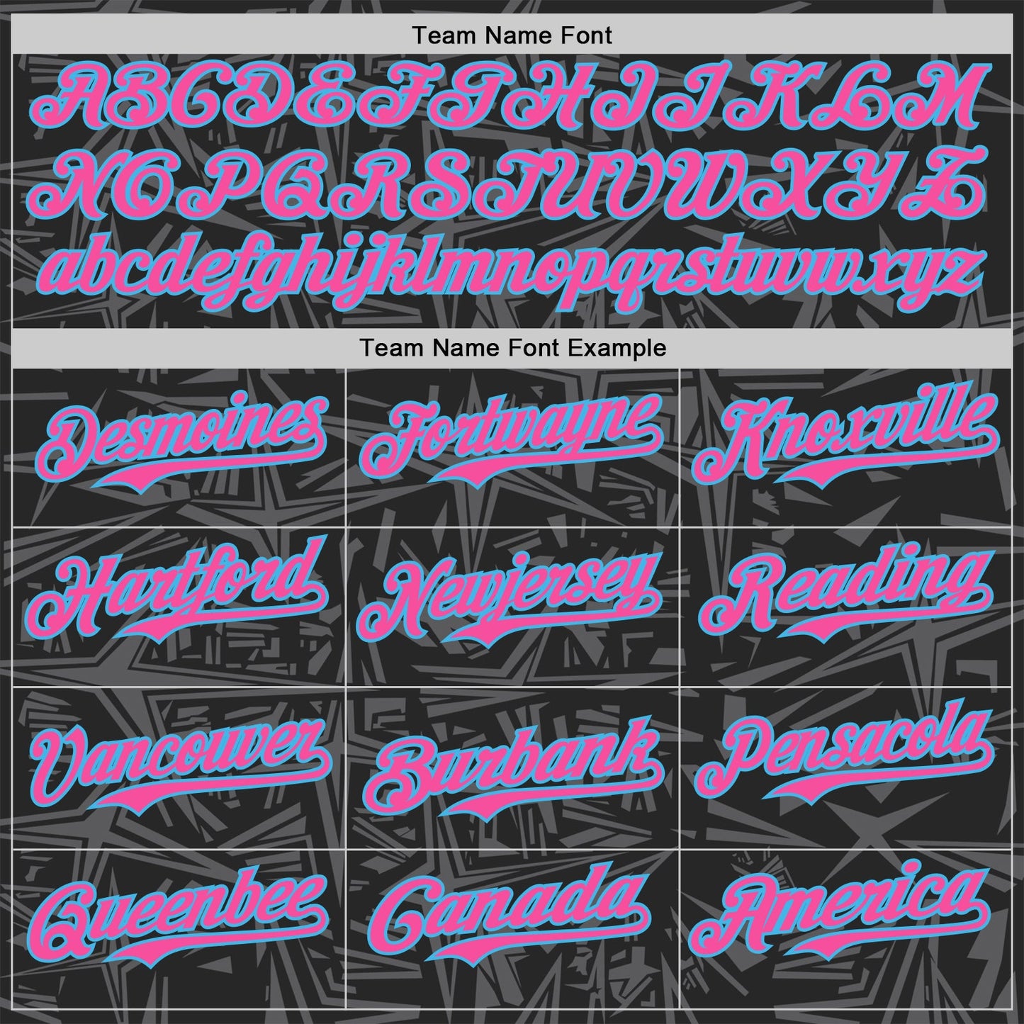 Custom Black Pink Steel Gray-Sky Blue Geometric Cyber Starburst Authentic Baseball Jersey view 4