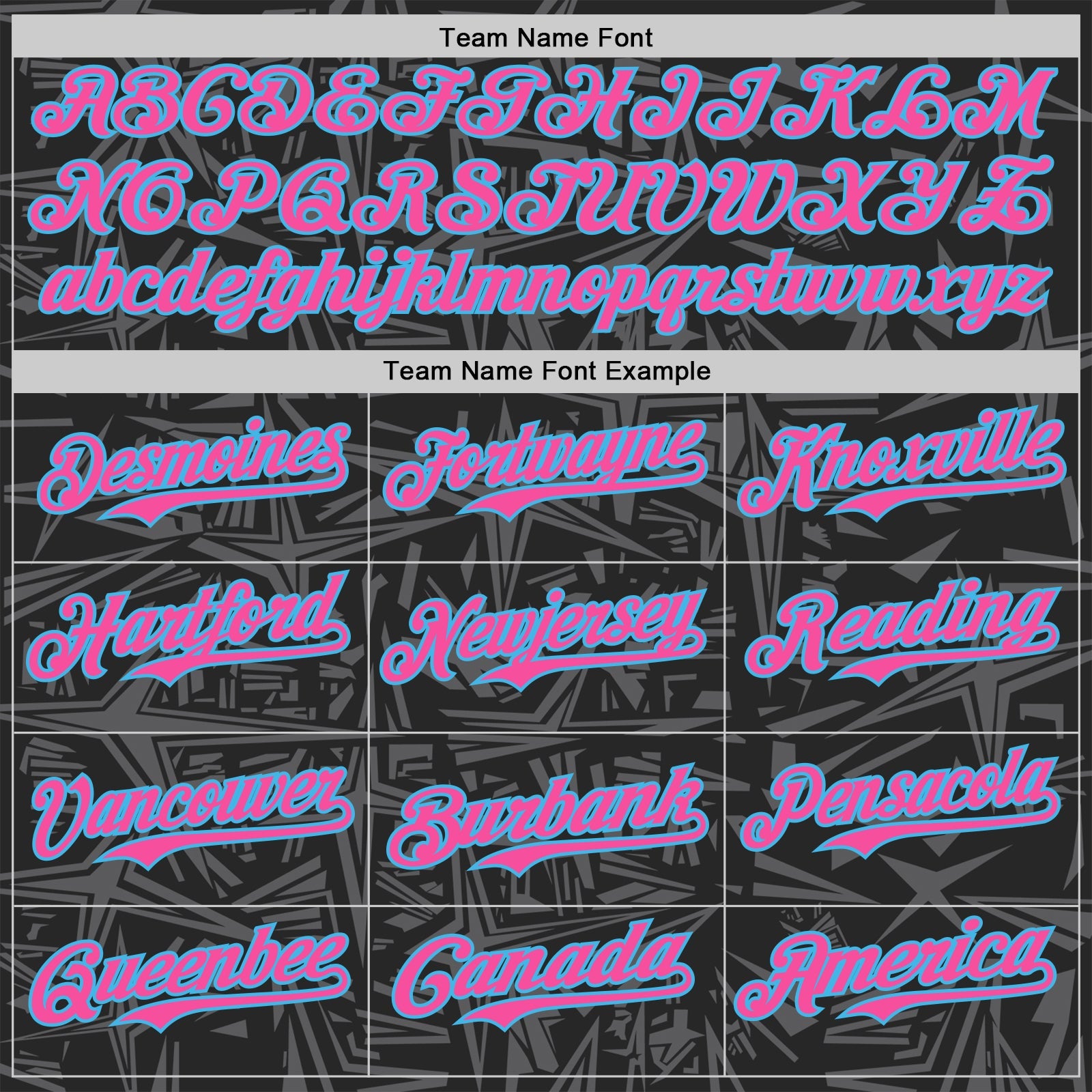 Custom Black Pink Steel Gray-Sky Blue Geometric Cyber Starburst Authentic Baseball Jersey view 4