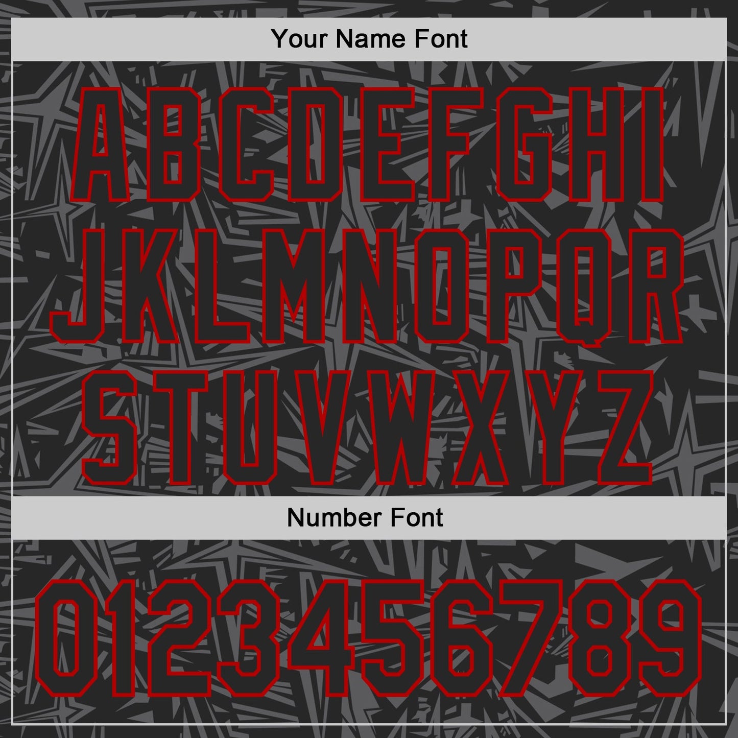 Custom Black Steel Gray-Red Geometric Cyber Starburst Authentic Baseball Jersey view 5