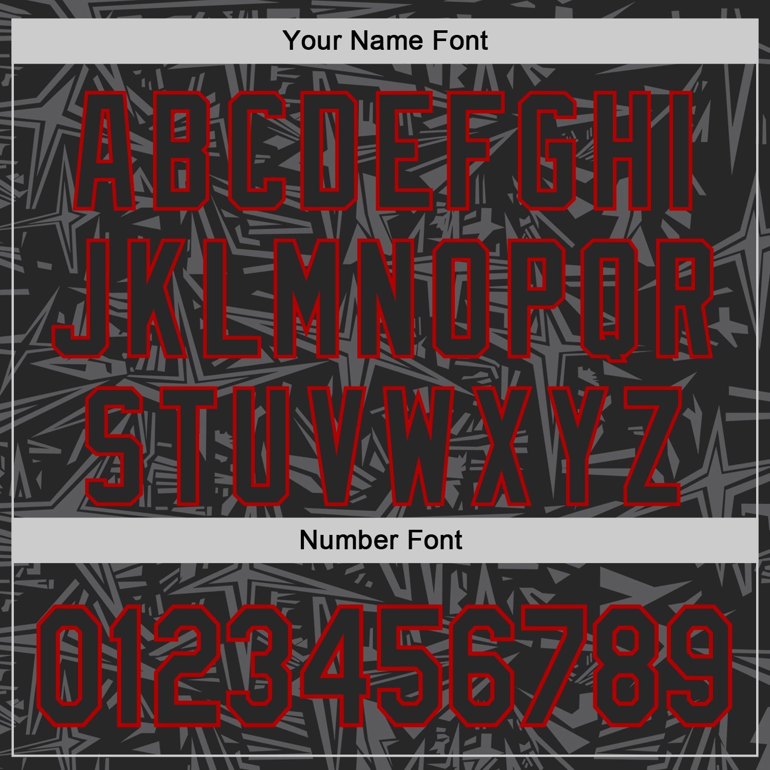 Custom Black Steel Gray-Red Geometric Cyber Starburst Authentic Baseball Jersey view 5