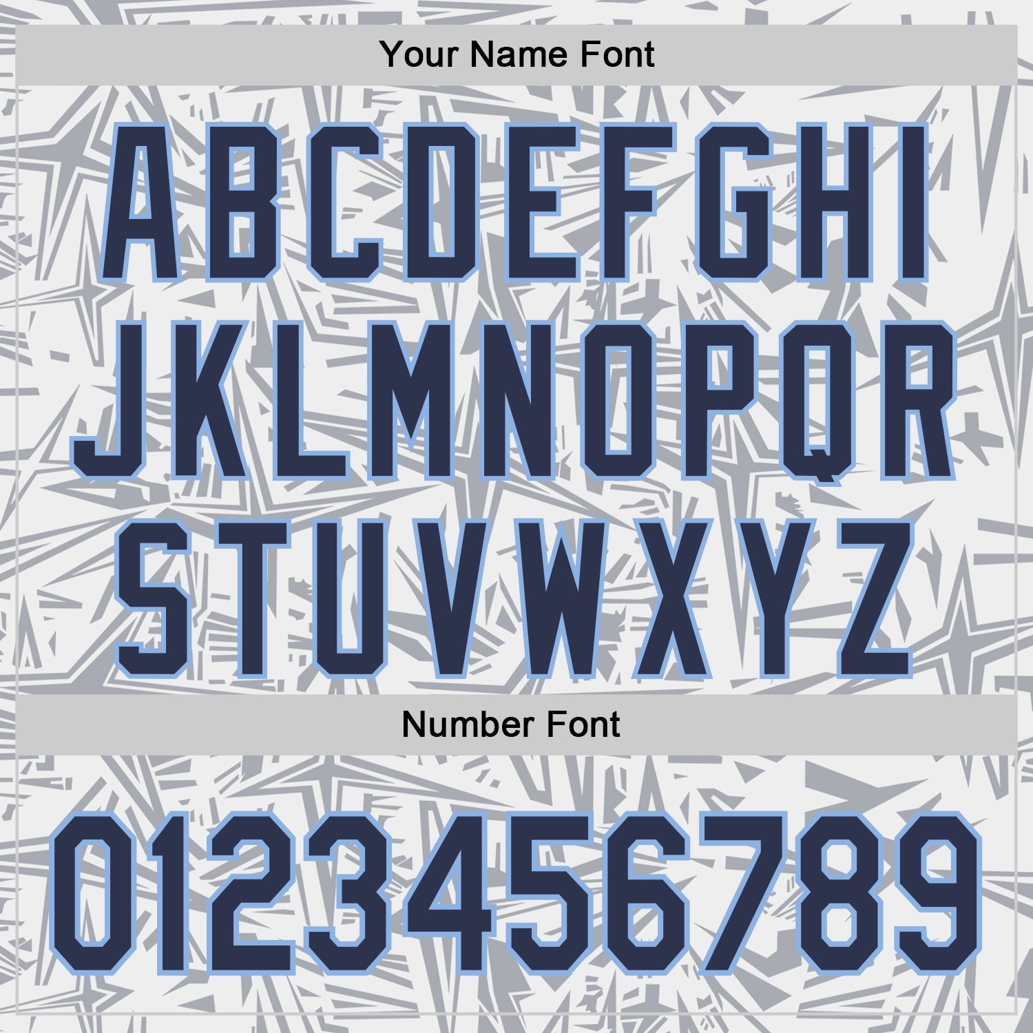 Custom White Navy Gray-Light Blue Geometric Cyber Starburst Authentic Baseball Jersey view 5