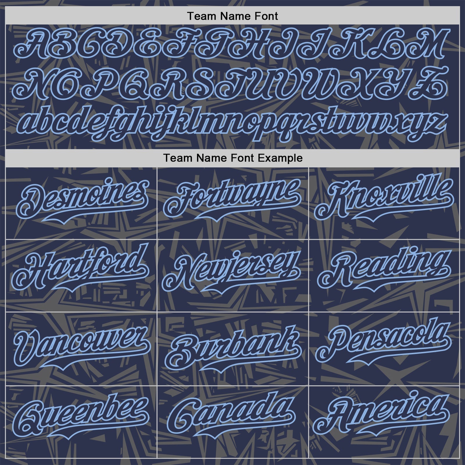 Custom Navy Steel Gray-Light Blue Geometric Cyber Starburst Authentic Baseball Jersey view 4