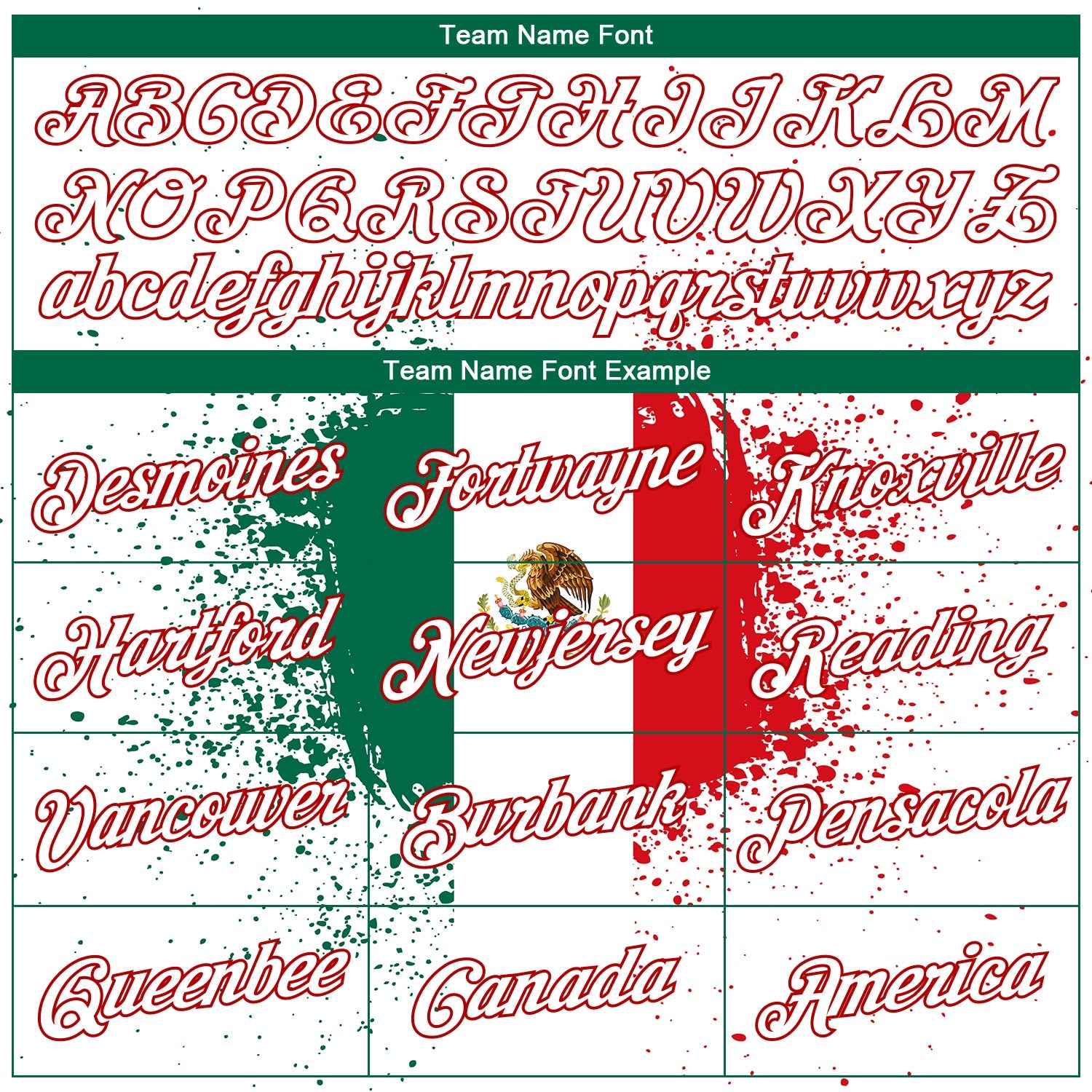 Custom White Kelly Green-Red 3D Mexican Flag Performance T-Shirt view 3