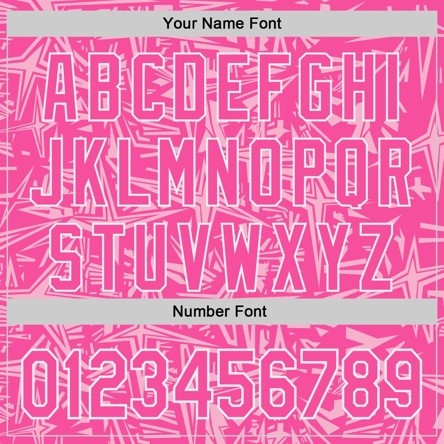 Custom Pink Light Pink-White Geometric Cyber Starburst Authentic Baseball Jersey view 5