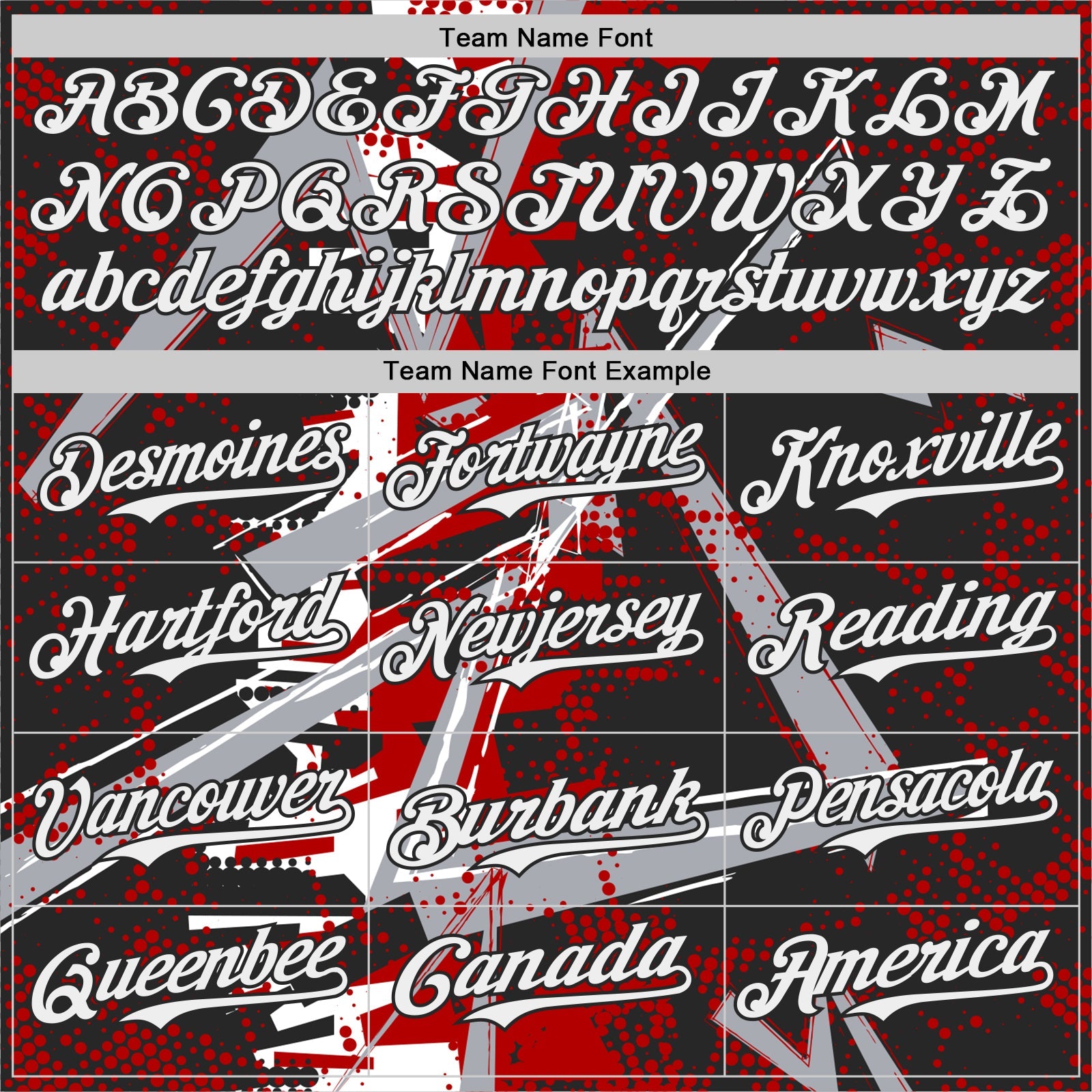 Custom Black White Red-Gray Geometric Shards Dot Grid Authentic Baseball Jersey view 4