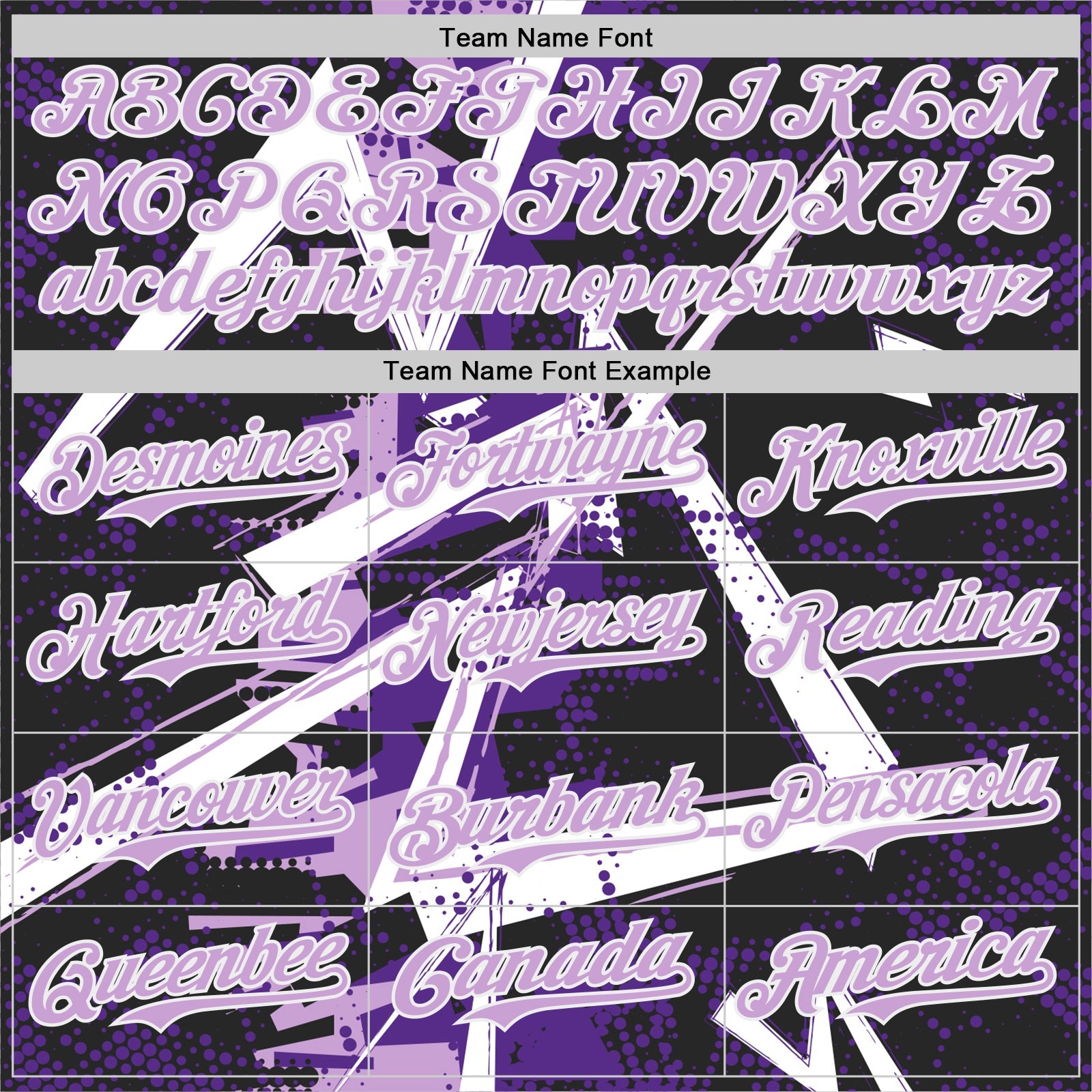 Custom Black White-Light Purple Geometric Shards Dot Grid Authentic Baseball Jersey view 4