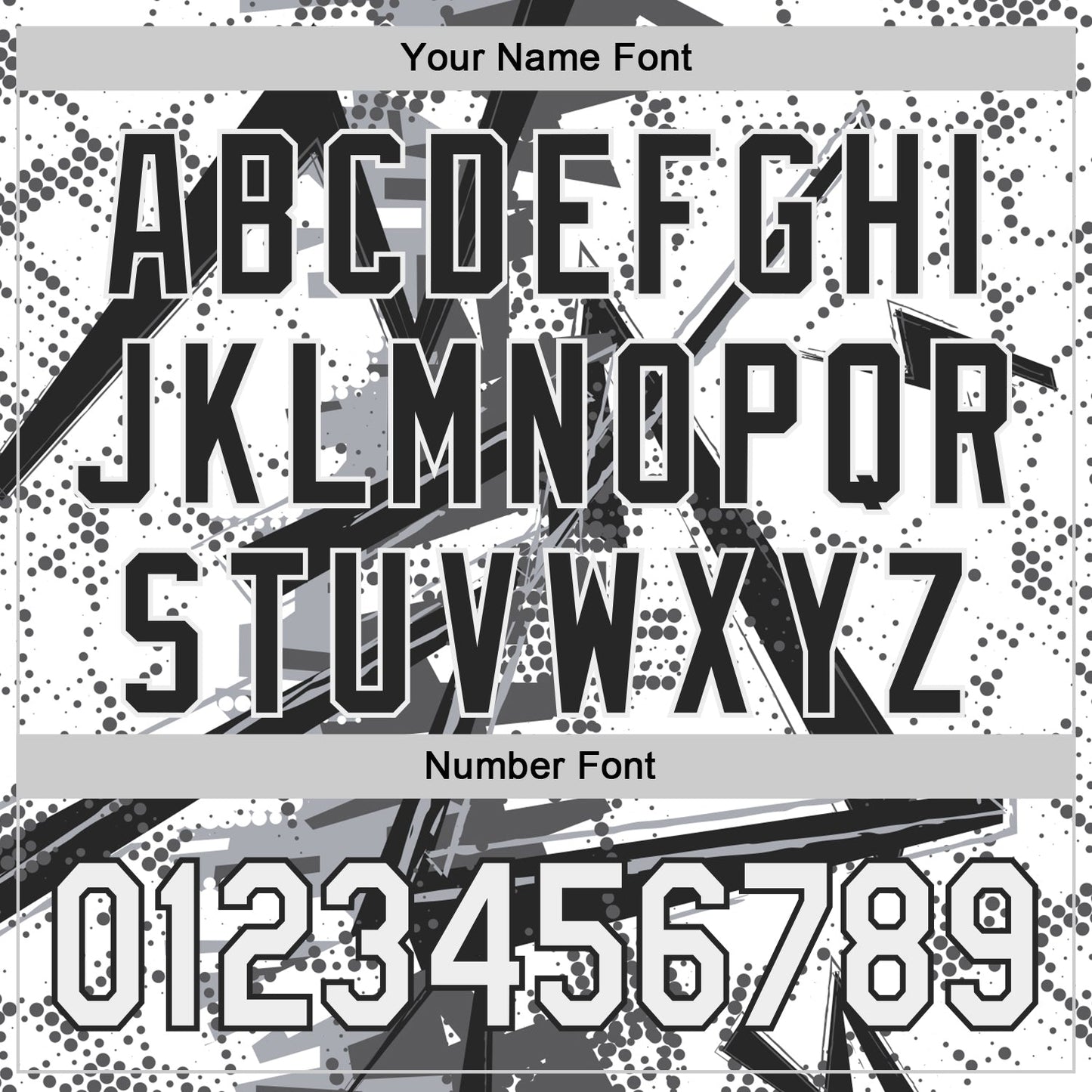 Custom White Gray-Black Geometric Shards Dot Grid Authentic Baseball Jersey view 5