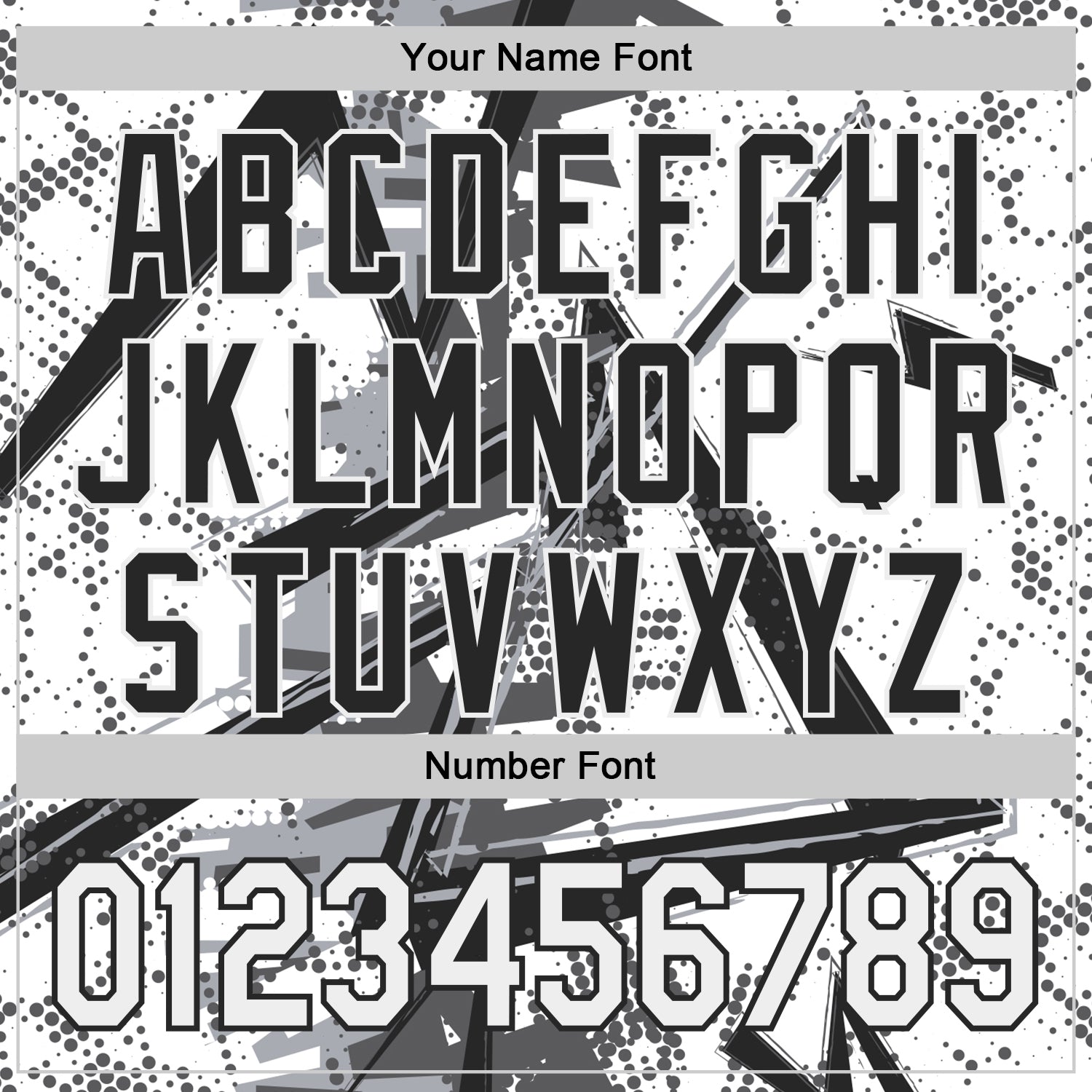 Custom White Gray-Black Geometric Shards Dot Grid Authentic Baseball Jersey view 5
