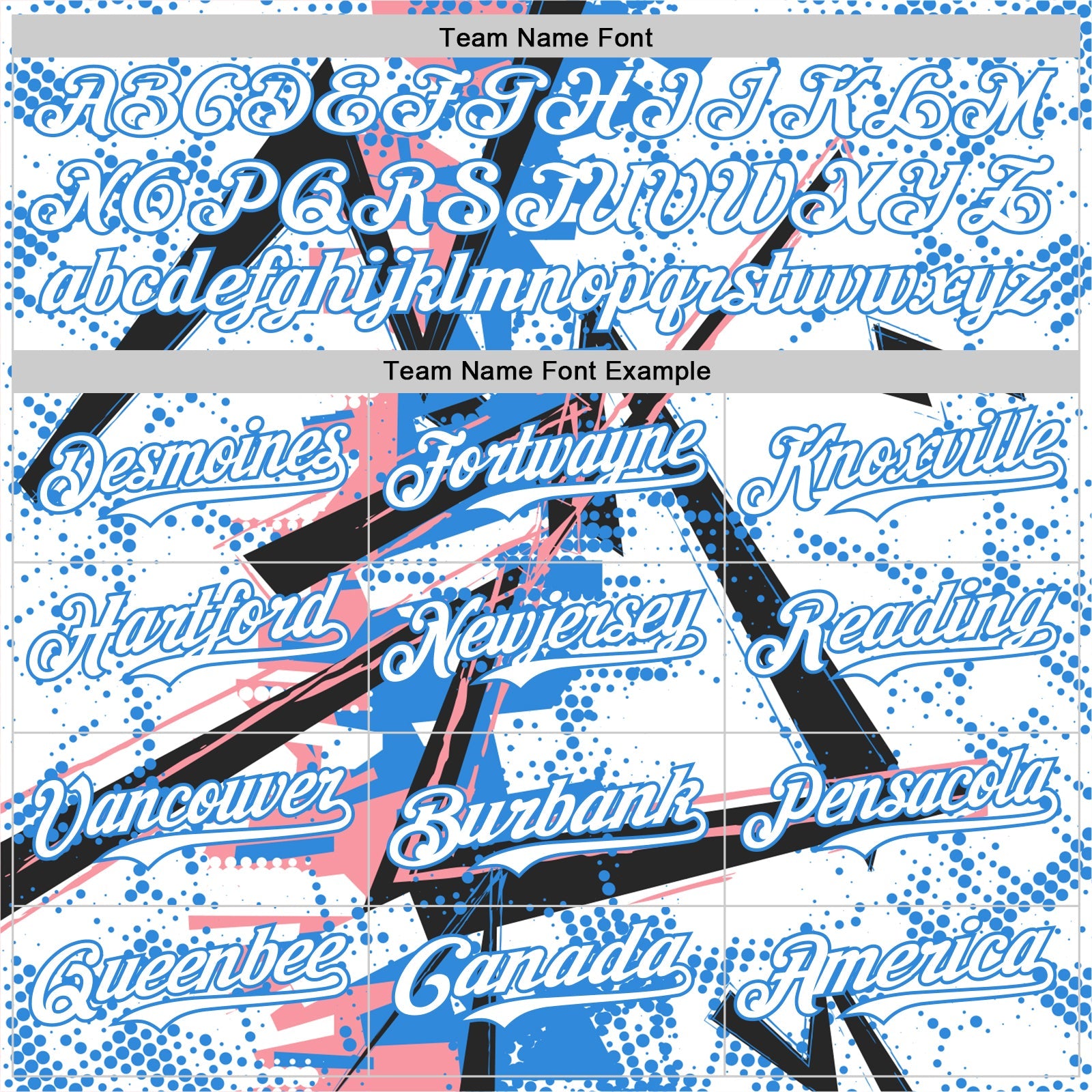 Custom White Medium Pink-Electric Blue Geometric Shards Dot Grid Authentic Baseball Jersey view 4