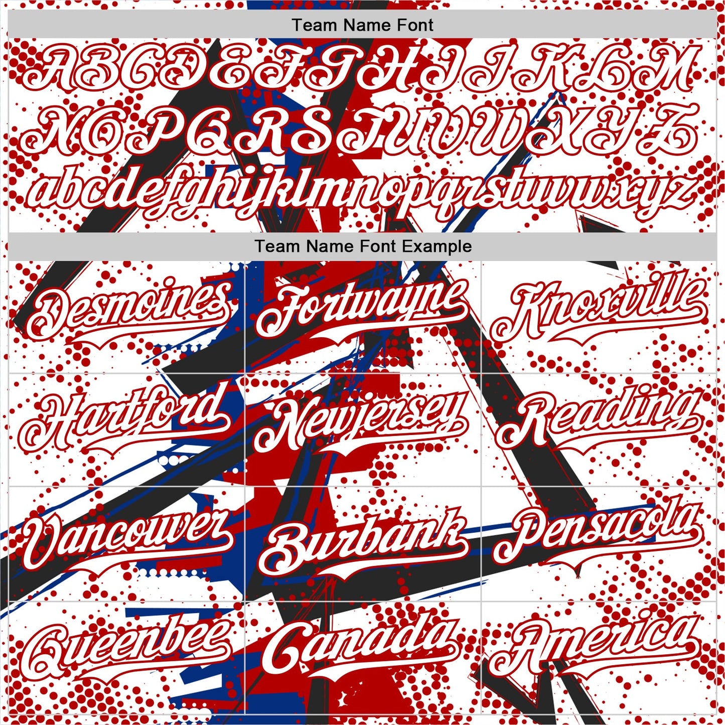 Custom White Black Red-Royal Geometric Shards Dot Grid Authentic Baseball Jersey view 4