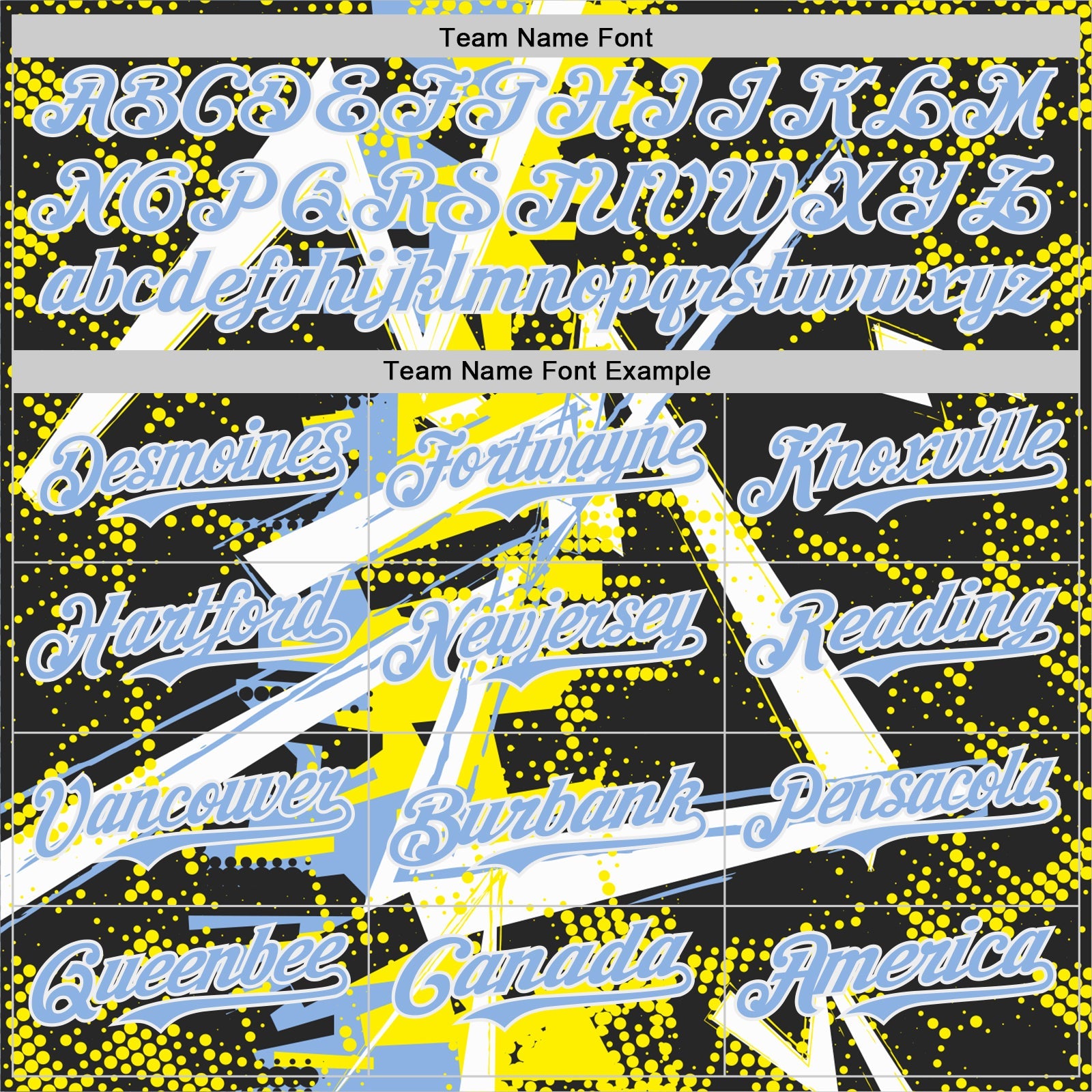 Custom Black White Light Yellow-Light Blue Geometric Shards Dot Grid Authentic Baseball Jersey view 4