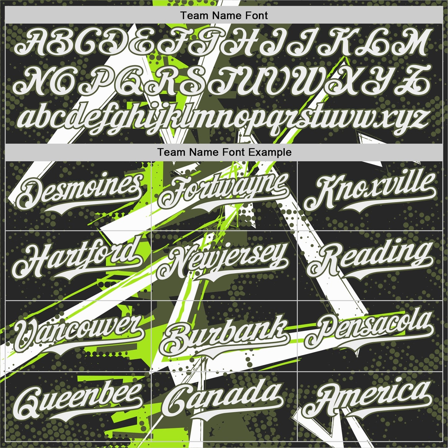 Custom Black White Neon Green-Olive Geometric Shards Dot Grid Authentic Baseball Jersey view 4