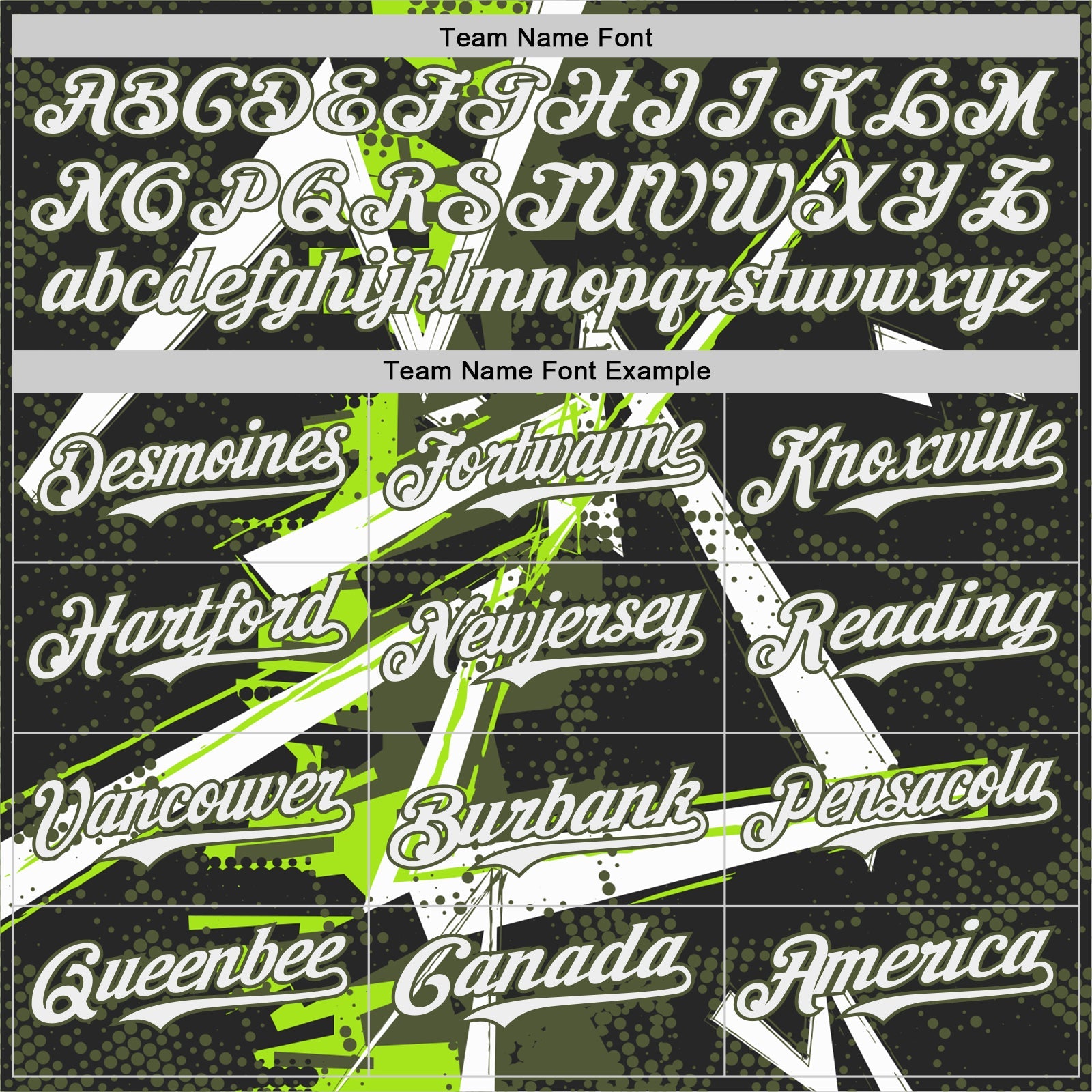 Custom Black White Neon Green-Olive Geometric Shards Dot Grid Authentic Baseball Jersey view 4