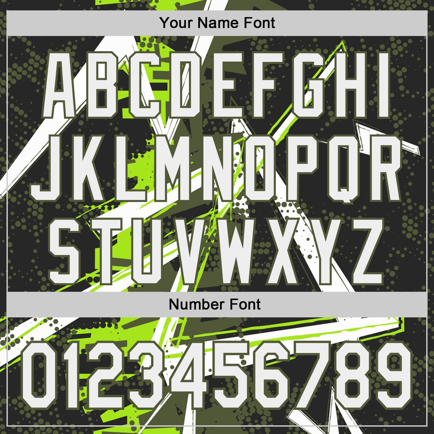 Custom Black White Neon Green-Olive Geometric Shards Dot Grid Authentic Baseball Jersey view 5