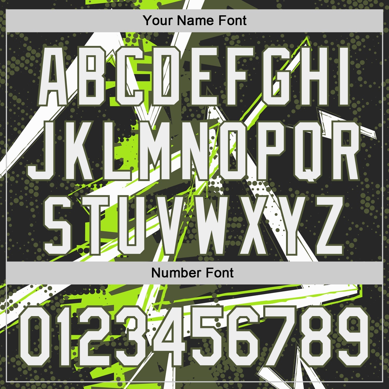 Custom Black White Neon Green-Olive Geometric Shards Dot Grid Authentic Baseball Jersey view 5