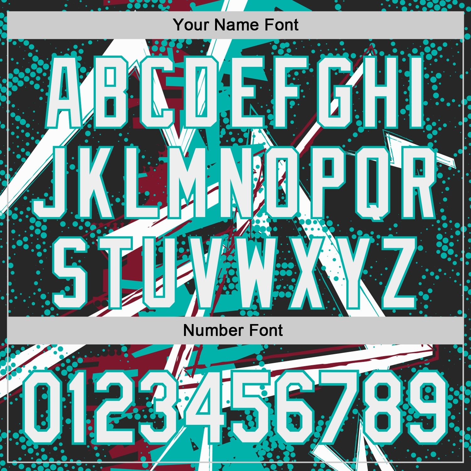 Custom Black White Crimson-Aqua Geometric Shards Dot Grid Authentic Baseball Jersey view 5