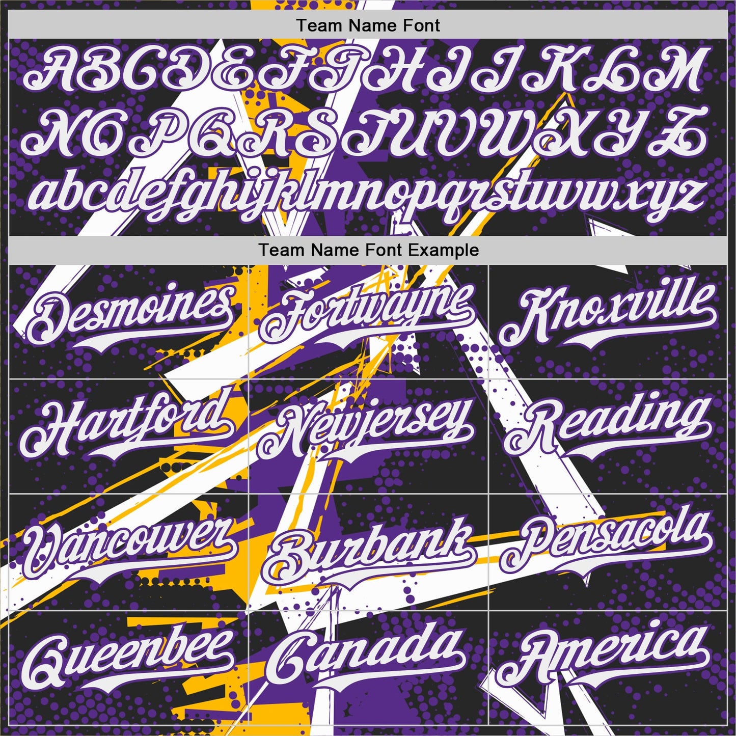 Custom Black White Gold-Purple Geometric Shards Dot Grid Authentic Baseball Jersey view 4
