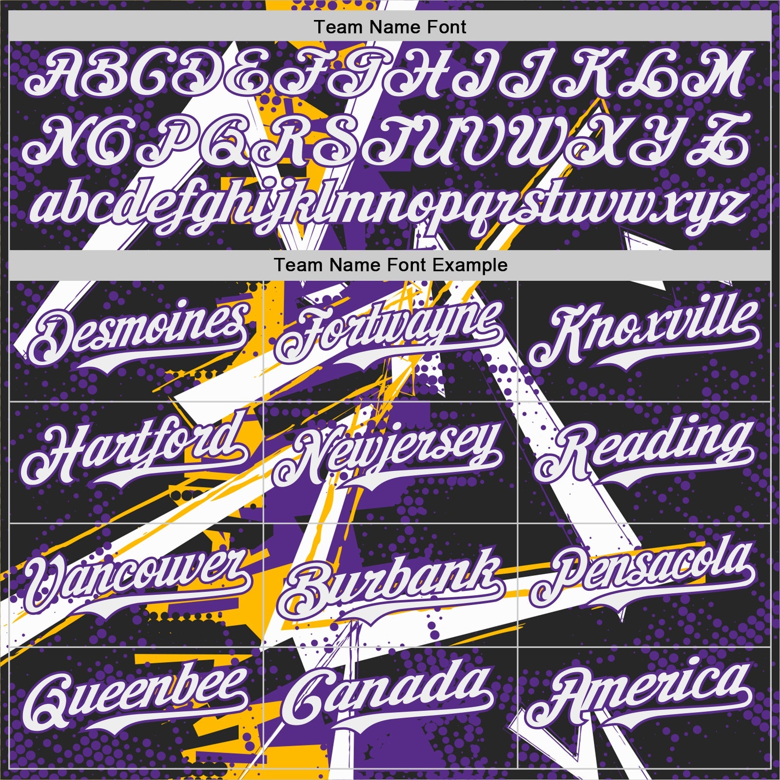 Custom Black White Gold-Purple Geometric Shards Dot Grid Authentic Baseball Jersey view 4