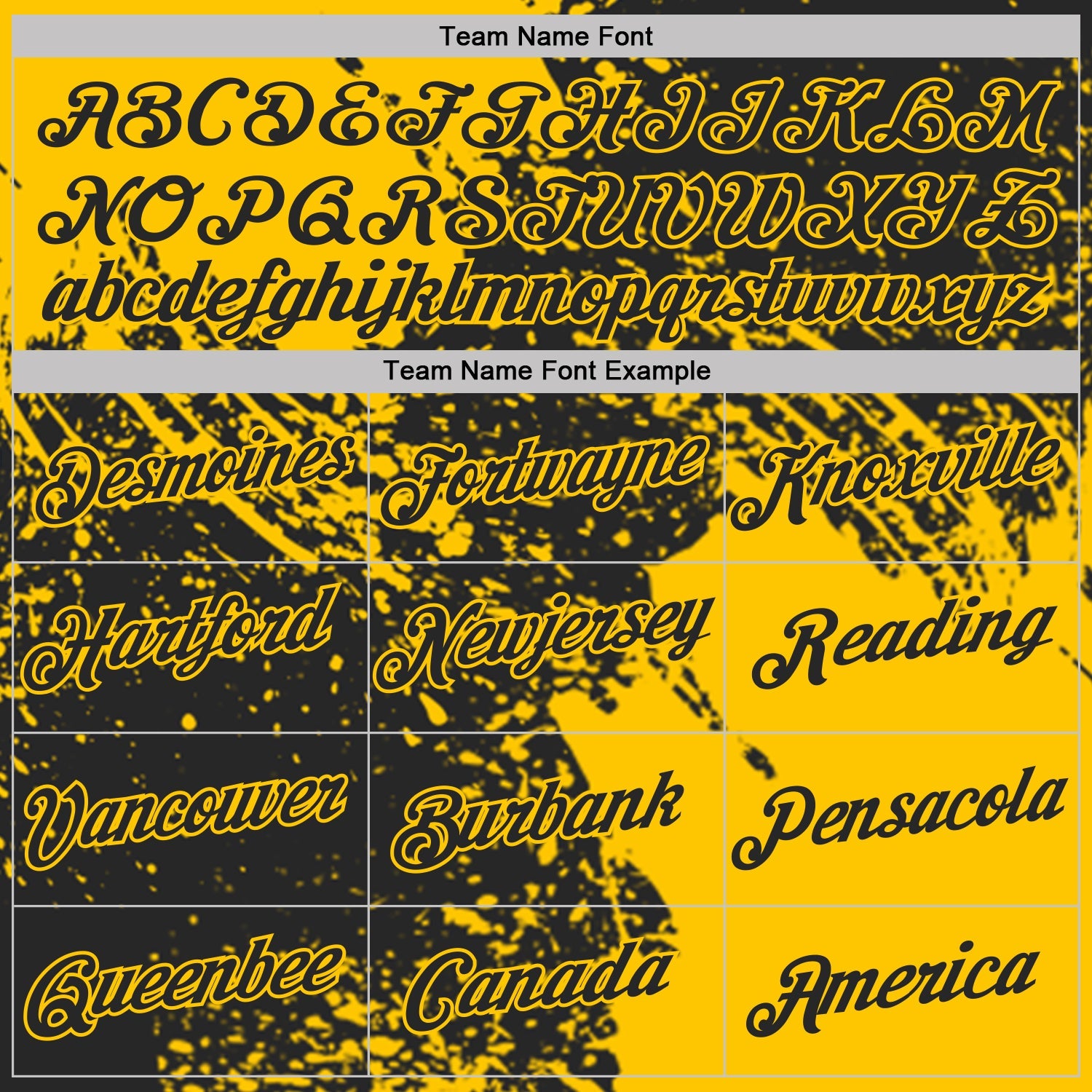 Custom Black-Yellow Abstract Brush Stroke Performance T-Shirt view 3
