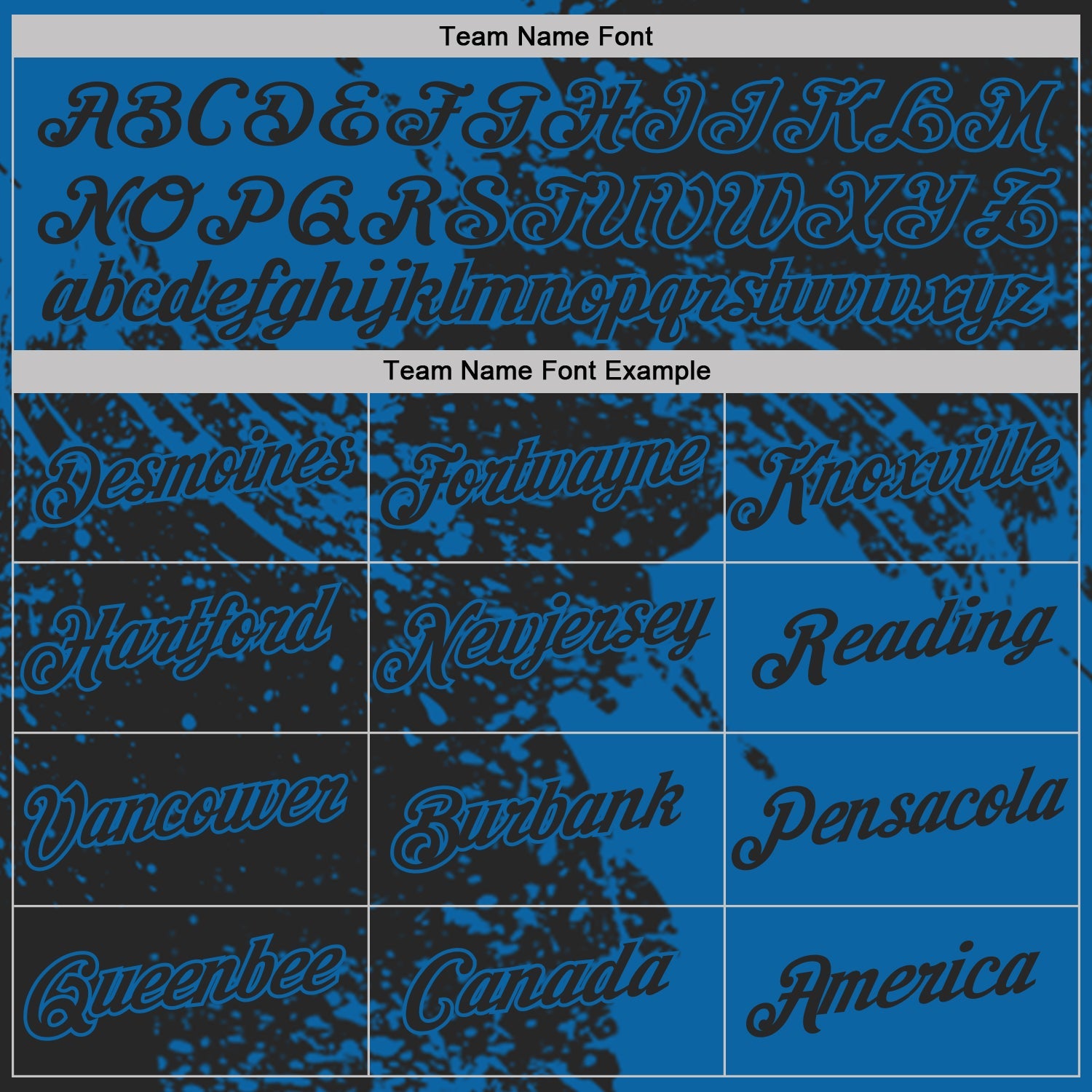 Custom Black-Blue Abstract Brush Stroke Performance T-Shirt view 3