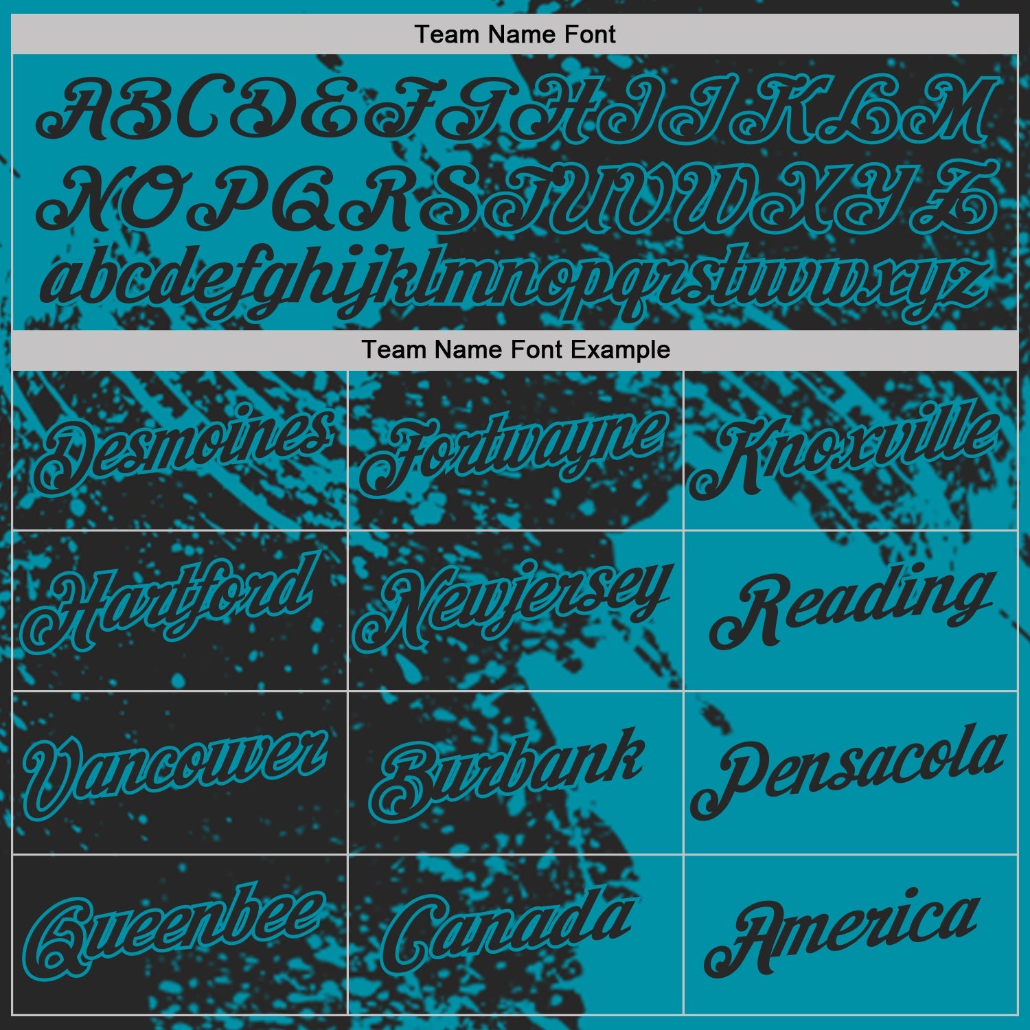 Custom Black-Teal Abstract Brush Stroke Performance T-Shirt view 3