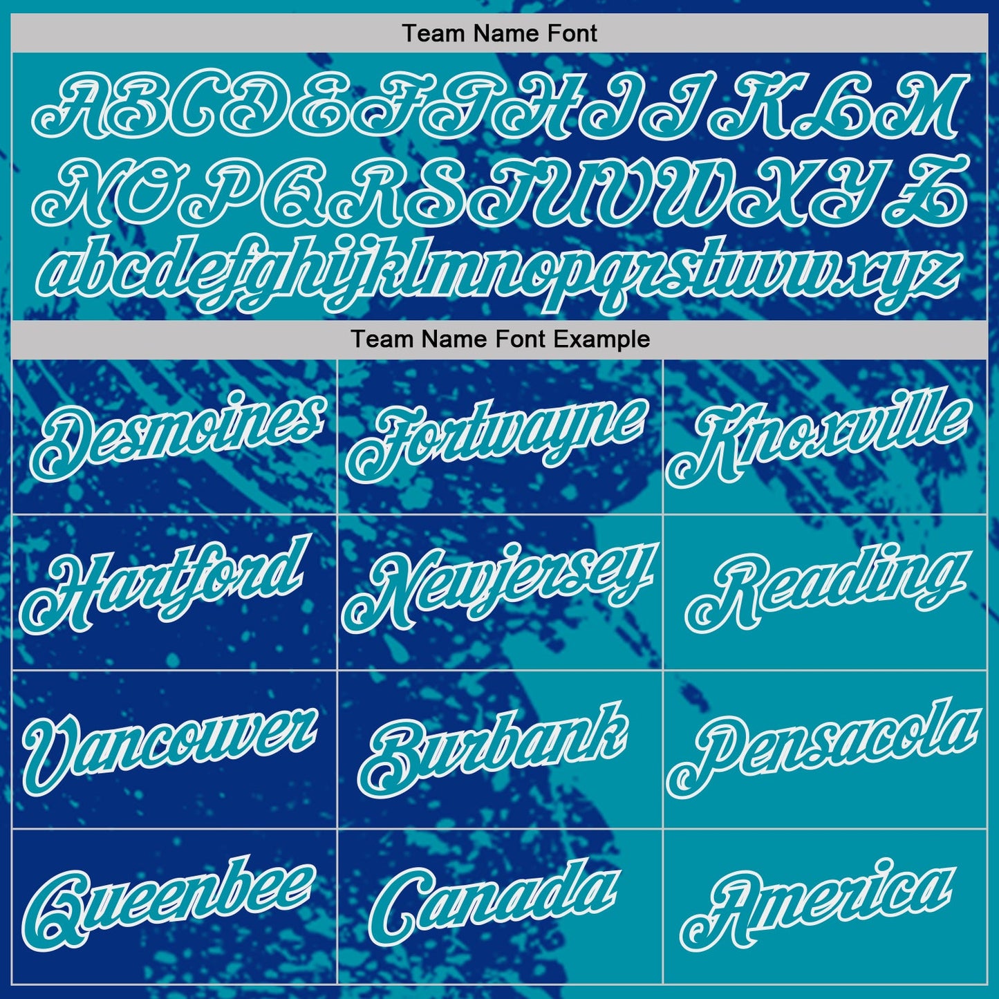 Custom Royal Teal-White Abstract Brush Stroke Performance T-Shirt view 3