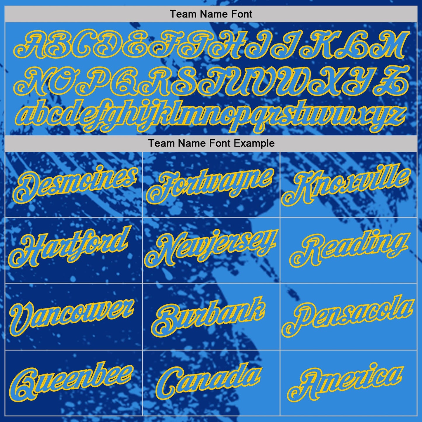 Custom Royal Powder Blue-Yellow Abstract Brush Stroke Performance T-Shirt view 3