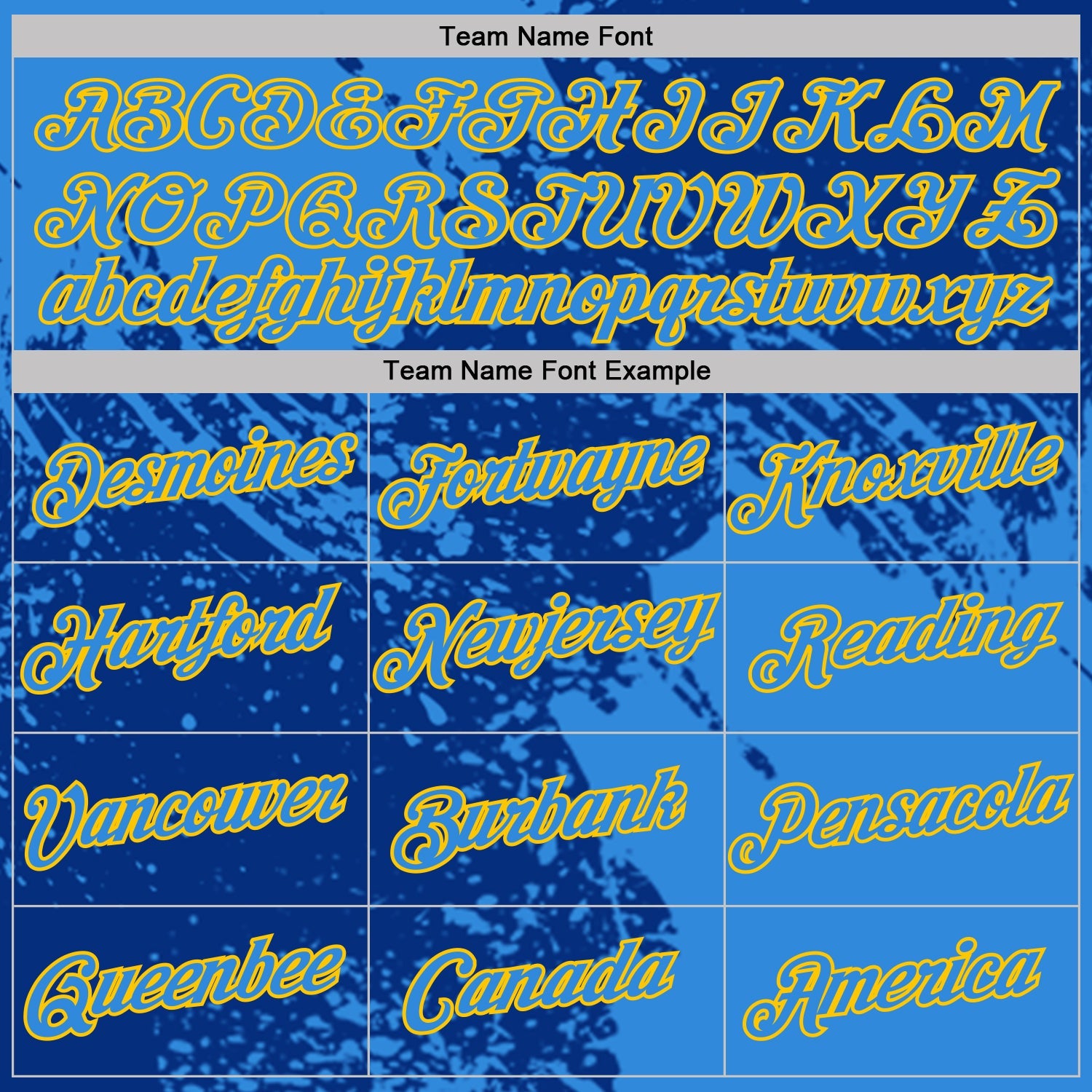 Custom Royal Powder Blue-Yellow Abstract Brush Stroke Performance T-Shirt view 3