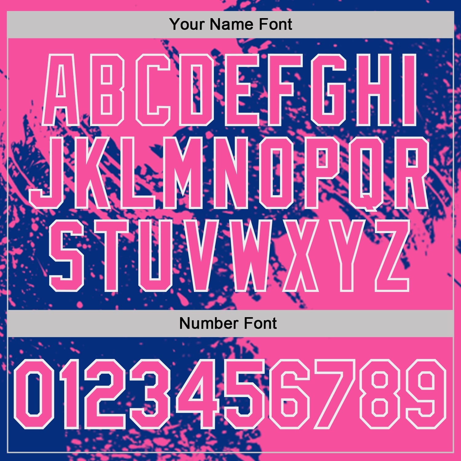 Custom Royal Pink-White Abstract Brush Stroke Performance T-Shirt view 4